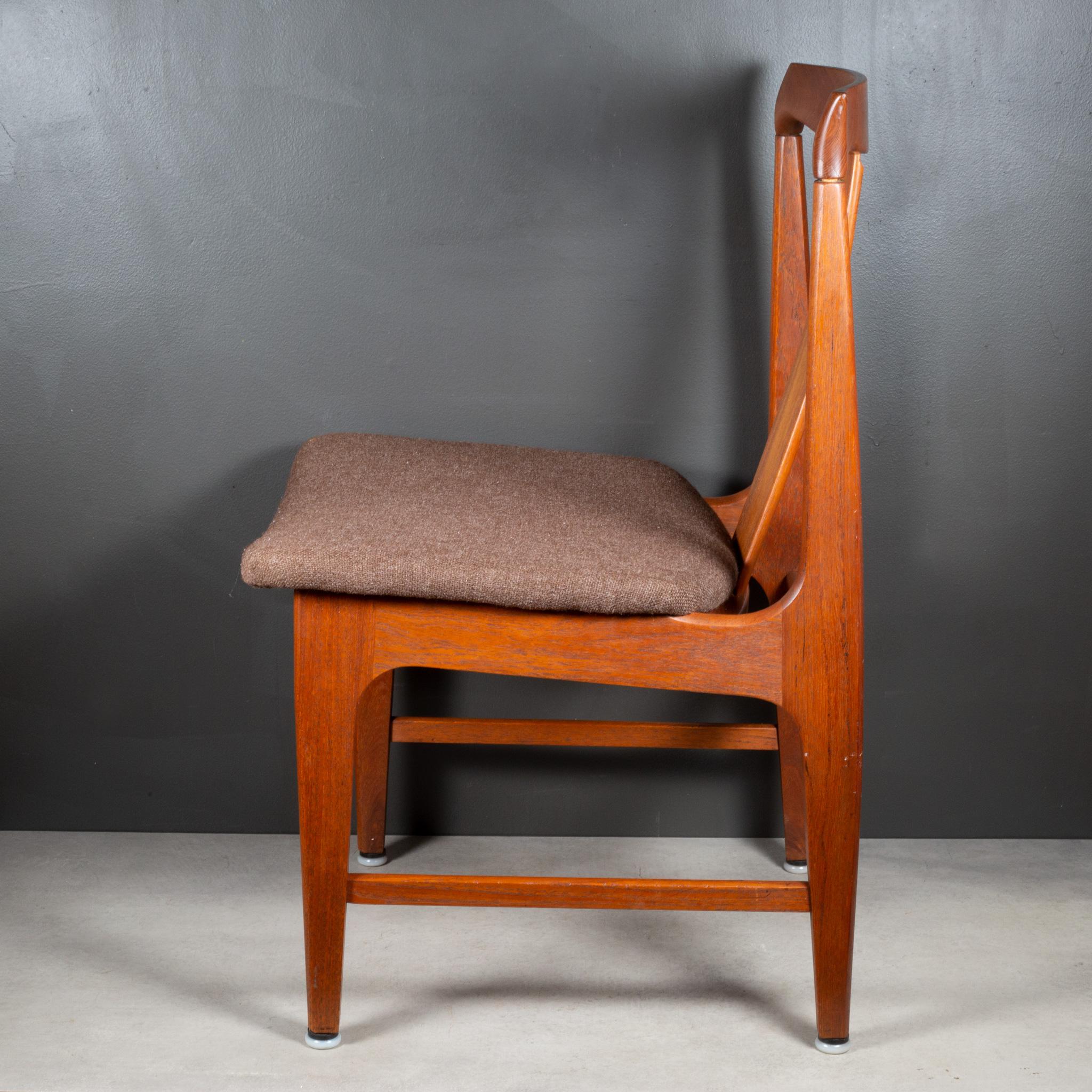 Mid-Century Modern Midcentury Japanese Sculpted Teak Dining Chairs C.1960 For Sale