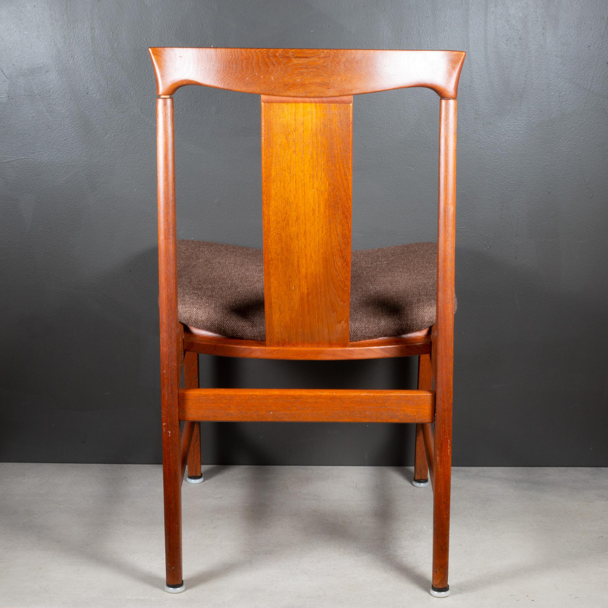 Danish Midcentury Japanese Sculpted Teak Dining Chairs C.1960 For Sale