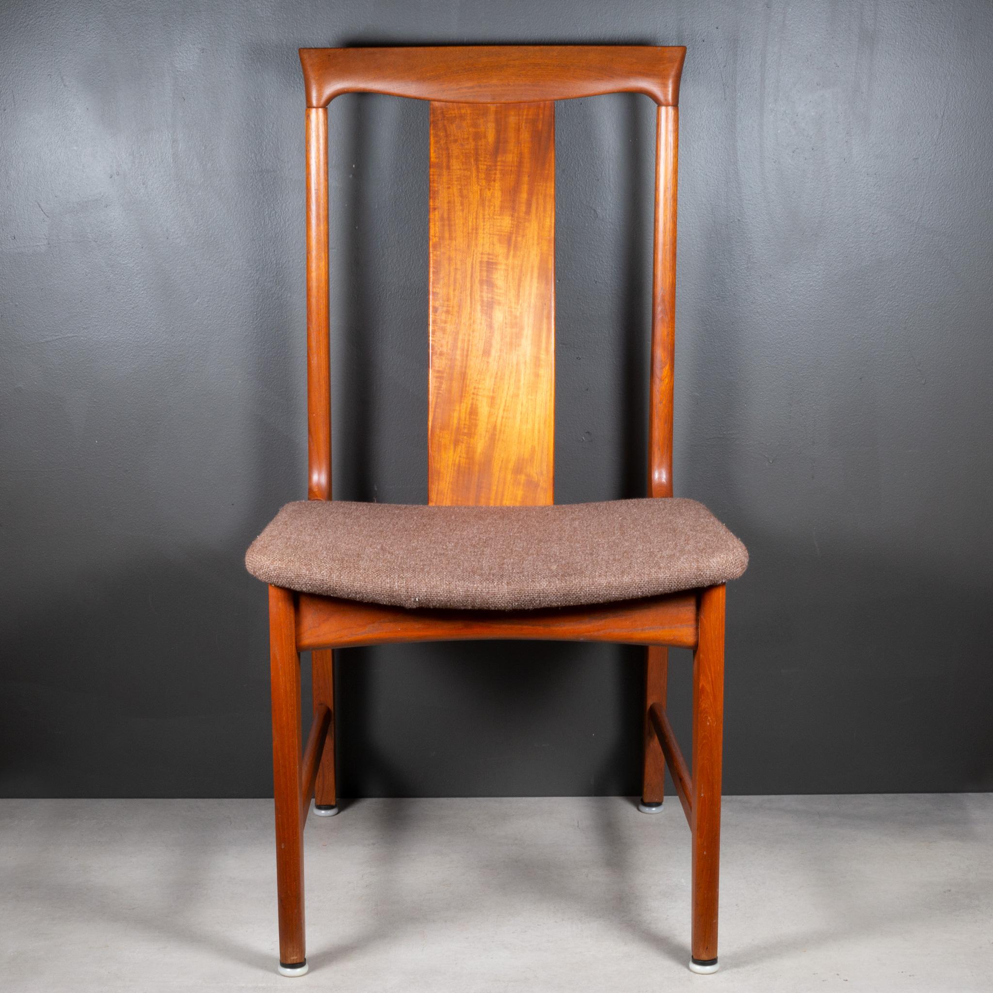 Midcentury Japanese Sculpted Teak Dining Chairs C.1960 For Sale 2