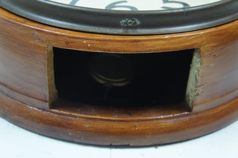 Mid Century Japanese Seikosha Seiko 14 Day Wall Schoolhouse Railway