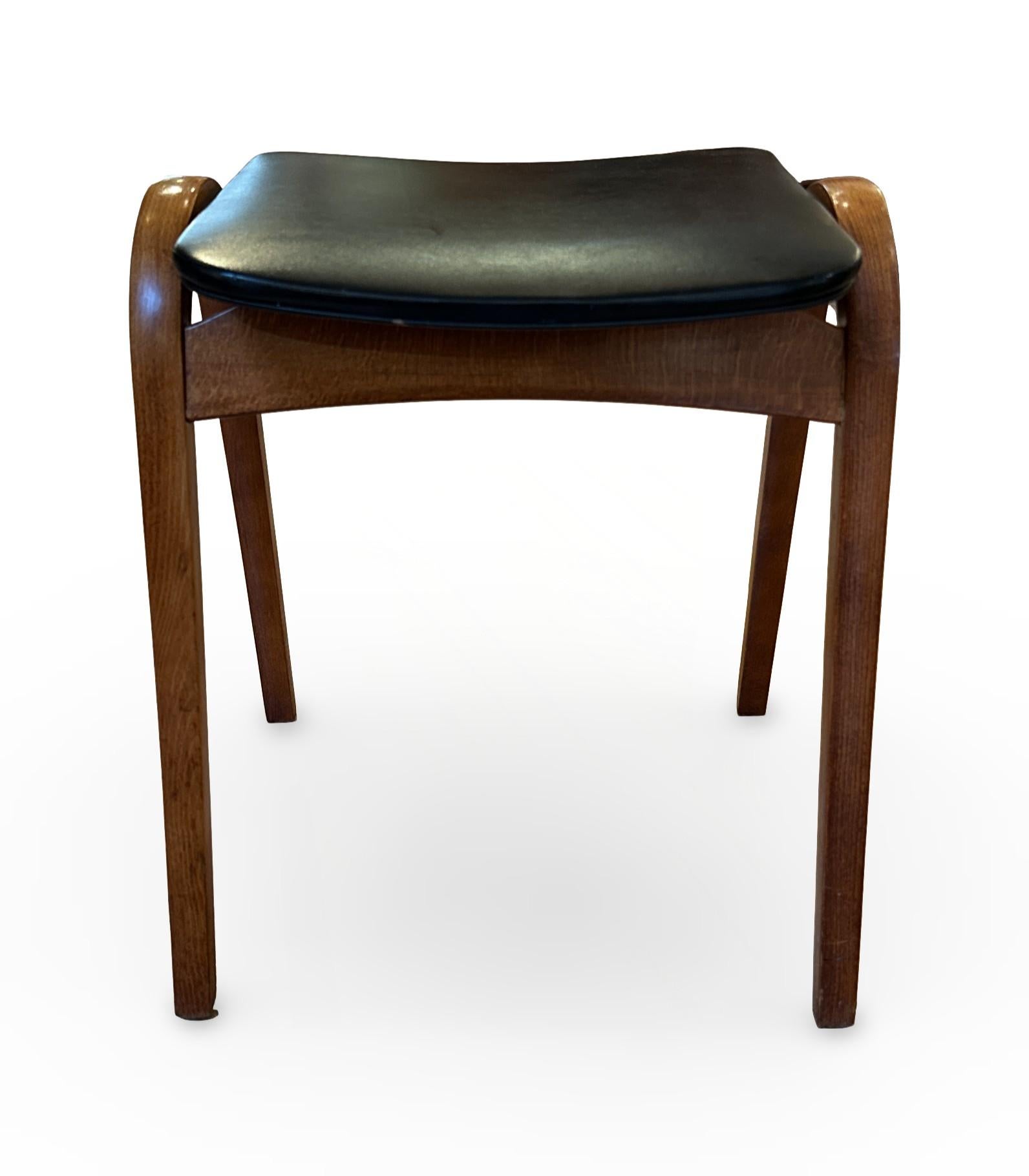 20th Century Mid-Century Japanese Stacking Bentwood Architect Stool by Isamu Kenmochi for Aki