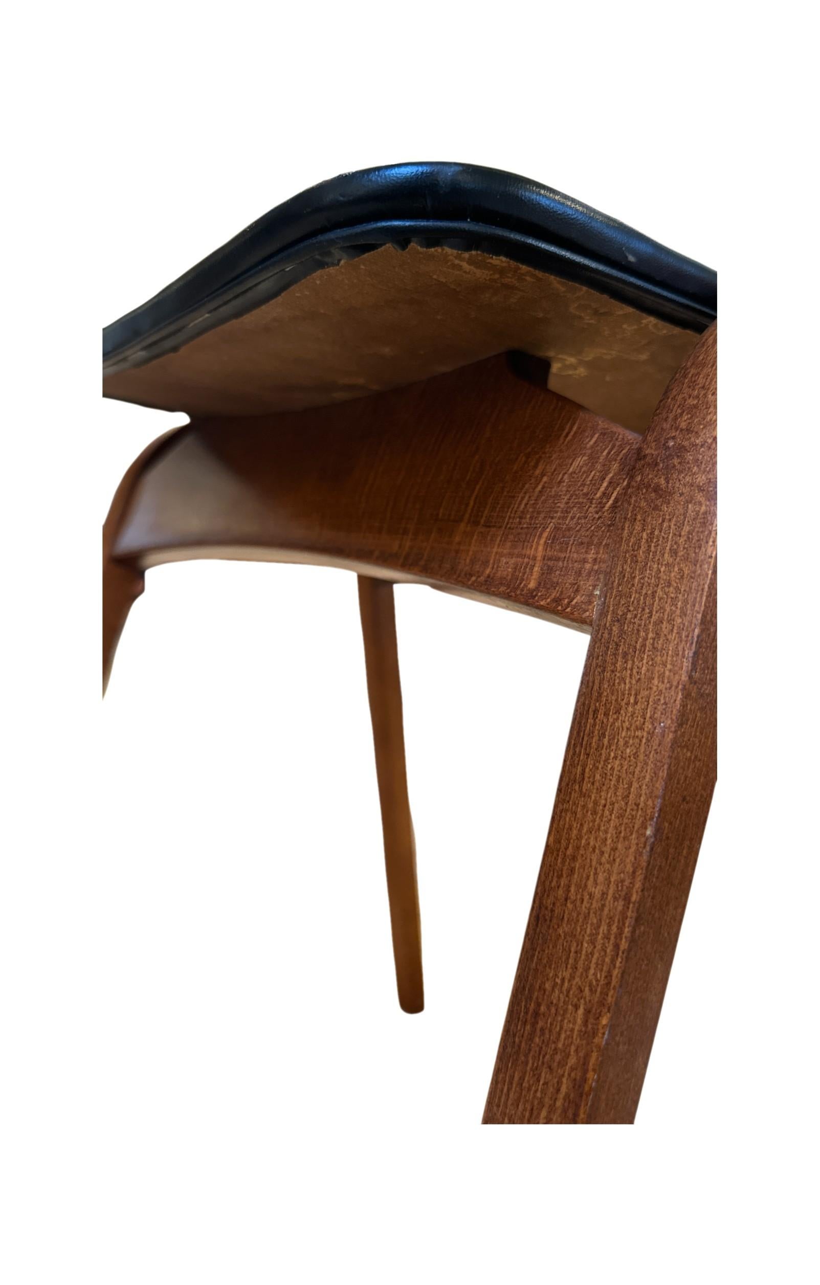 Mid-Century Japanese Stacking Bentwood Architect Stool by Isamu Kenmochi for Aki 3