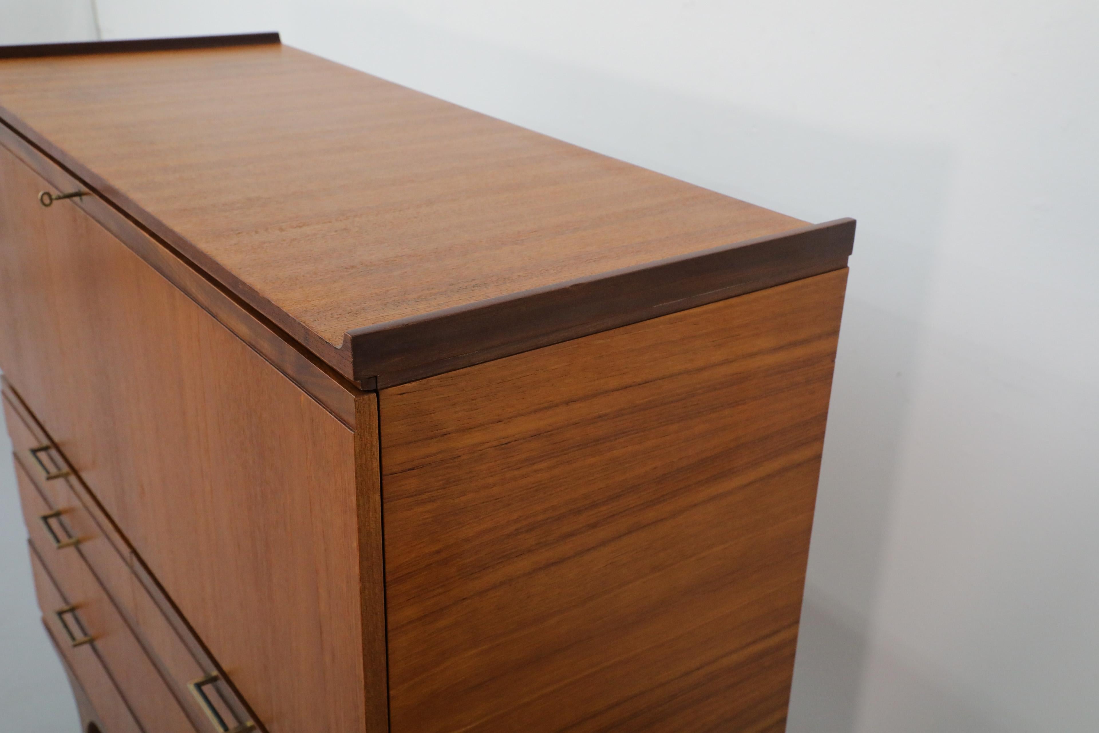 Mid-Century Japanese Style Desk and Dresser by Meredew with Solid Teak Legs 4