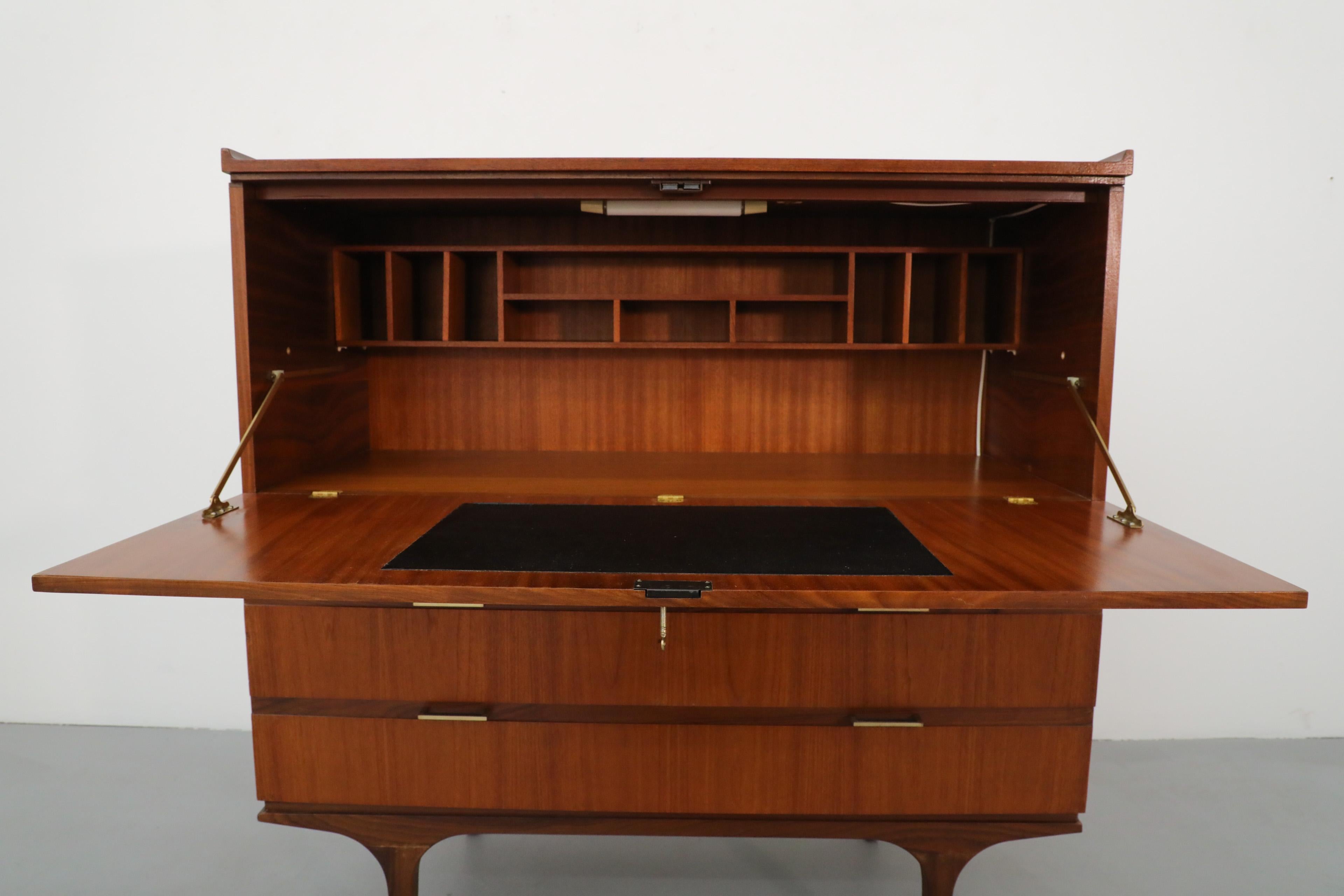 Mid-Century Japanese Style Desk and Dresser by Meredew with Solid Teak Legs 7