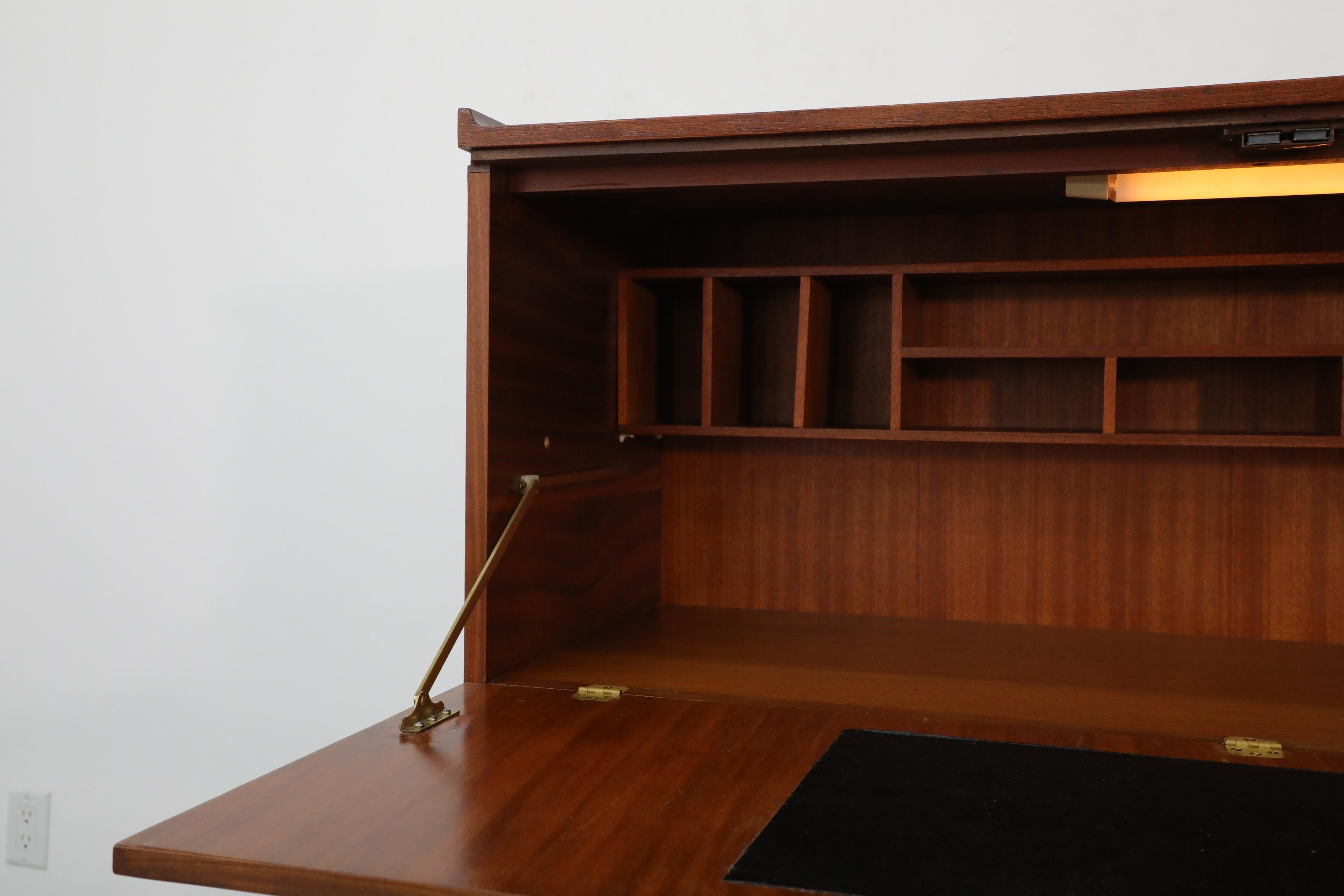 Mid-Century Japanese Style Desk and Dresser by Meredew with Solid Teak Legs 10