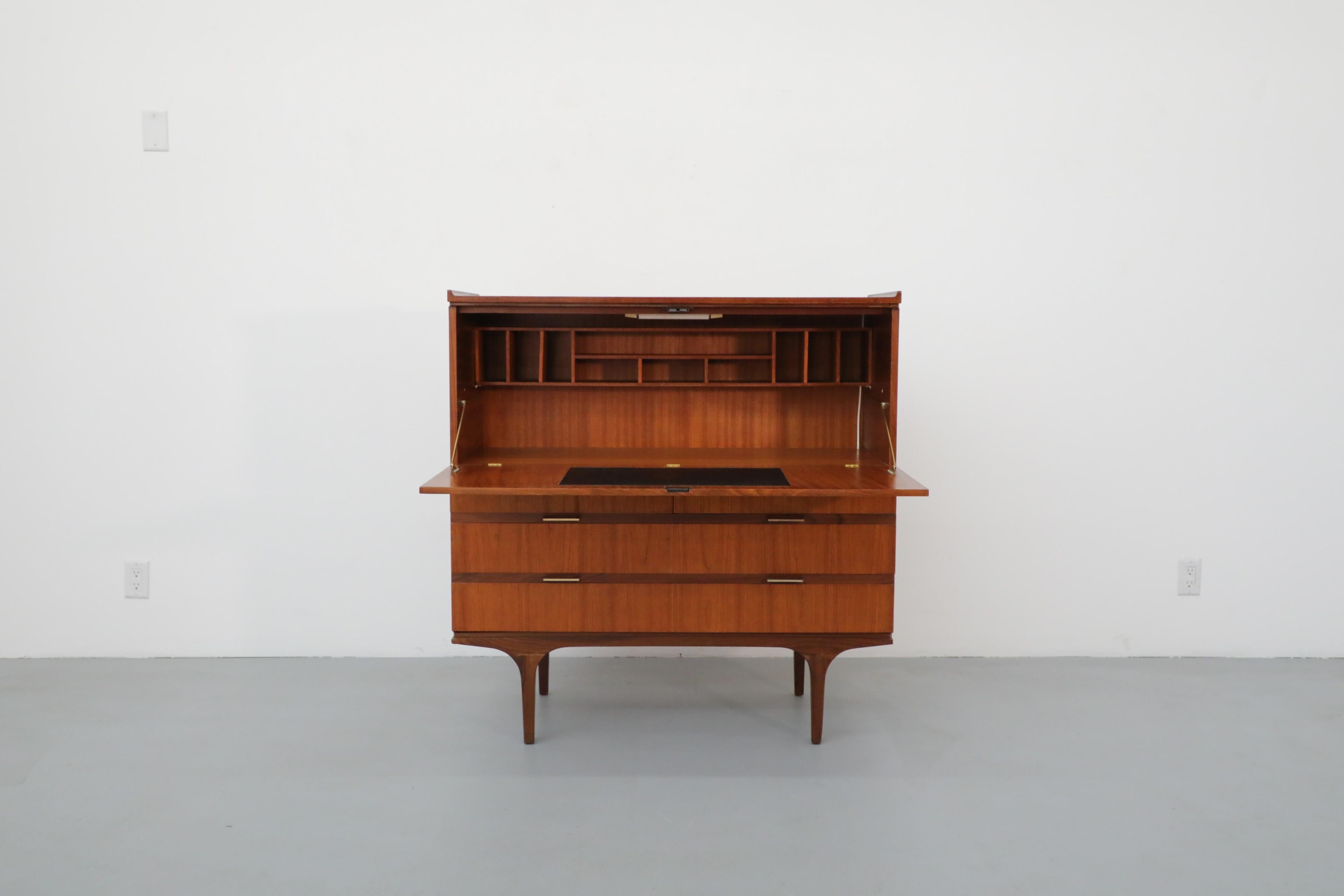 Mid-Century Modern Mid-Century Japanese Style Desk and Dresser by Meredew with Solid Teak Legs
