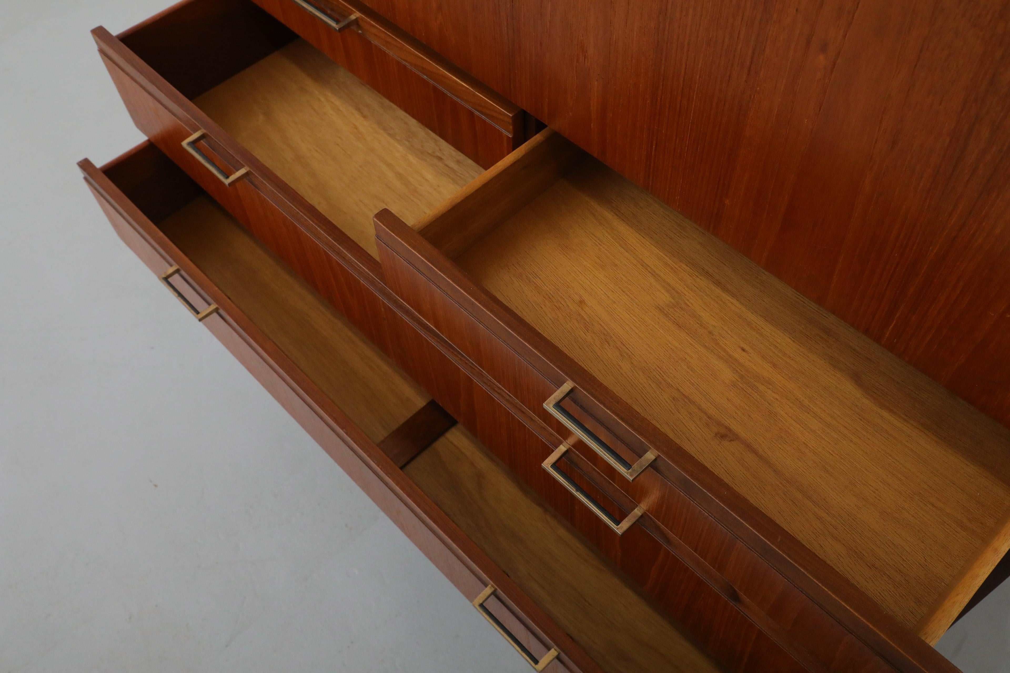 Mid-Century Japanese Style Desk and Dresser by Meredew with Solid Teak Legs 1