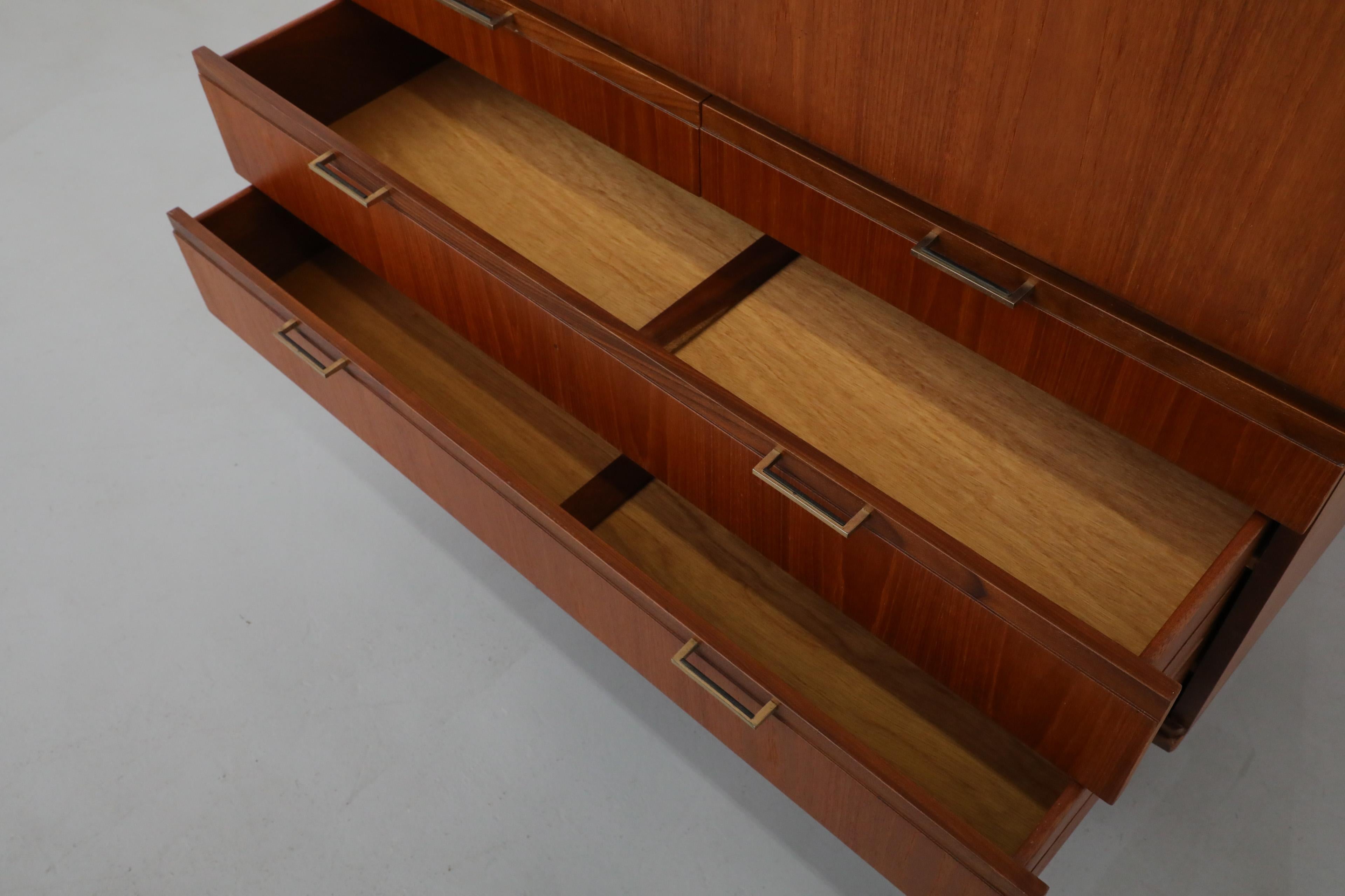 Mid-Century Japanese Style Desk and Dresser by Meredew with Solid Teak Legs 2