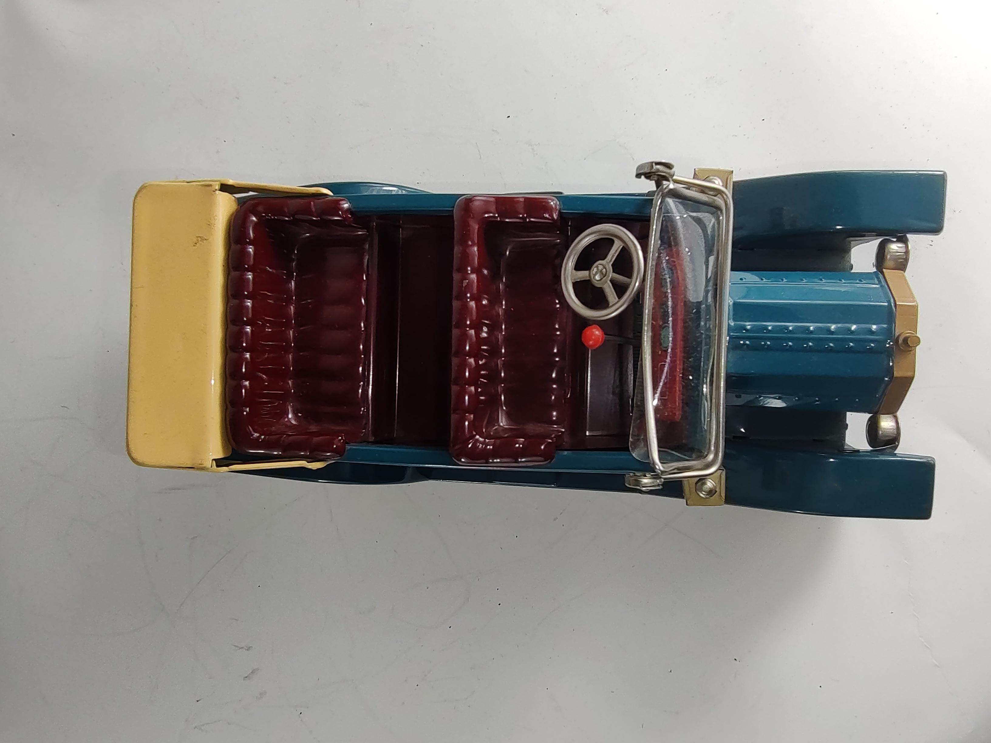Mid Century Japanese Tin Litho Toy Car Replicas Fords 1908 & 1925 Touring Cars For Sale 2