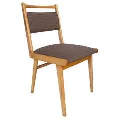 Mid Century JAR Chair, Brown Wool Millais by Dedar, Poland, Europe, 1960s.