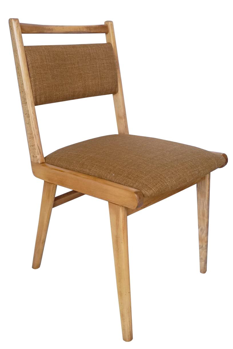 Mid Century JAR Stuhl, Tabacco Wool Millais von Dedar, Polen, Europa, 1960er Jahre. (Moderne der Mitte des Jahrhunderts) im Angebot