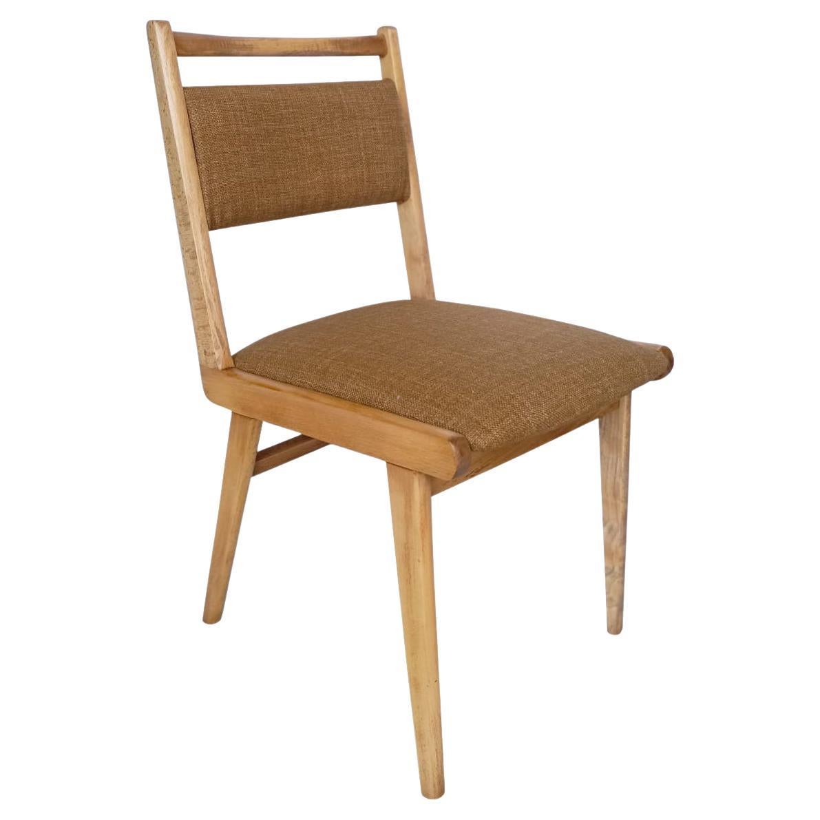 Mid Century JAR Chair, Tabacco Wool Millais by Dedar, Poland, Europe, 1960s.