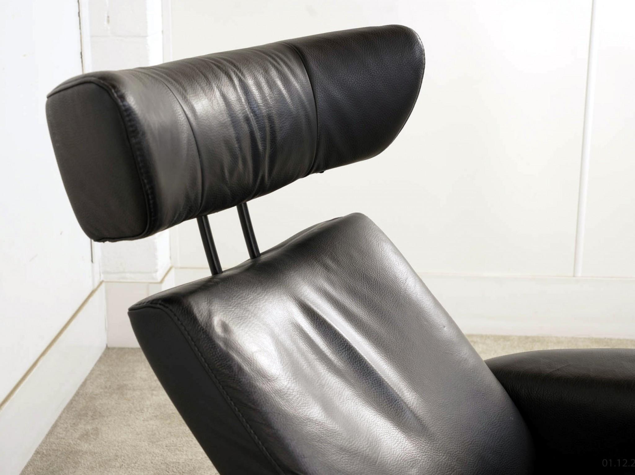 Mid Century Jazz Reclining Chair and Ottoman Stool 1960s For Sale 1