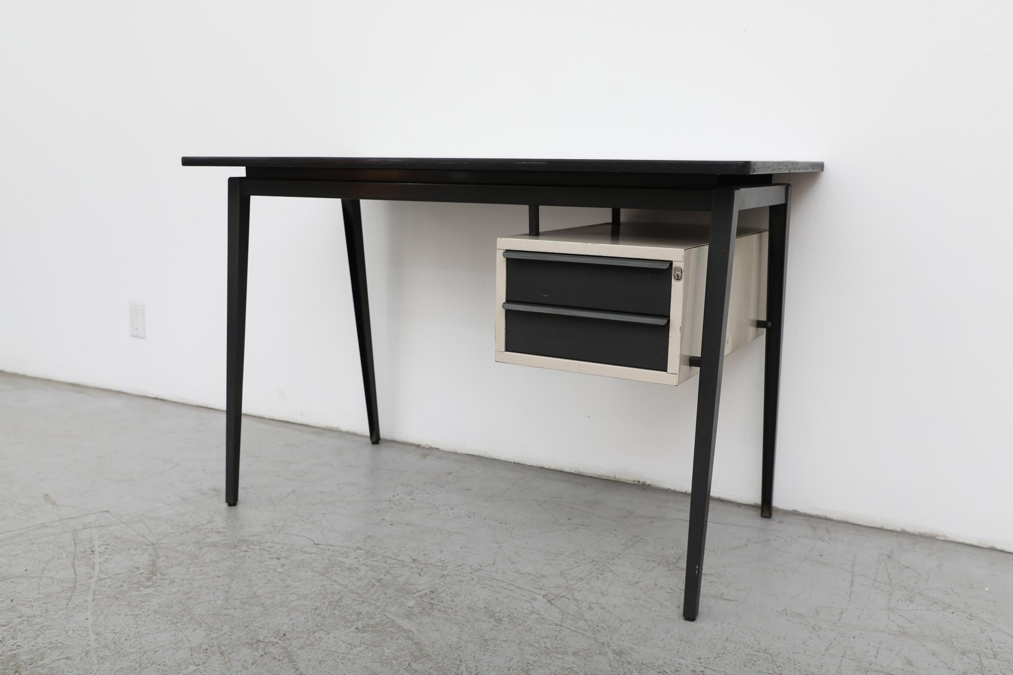 Metal Mid-Century Jean Prouve Style Industrial Desk by Marko