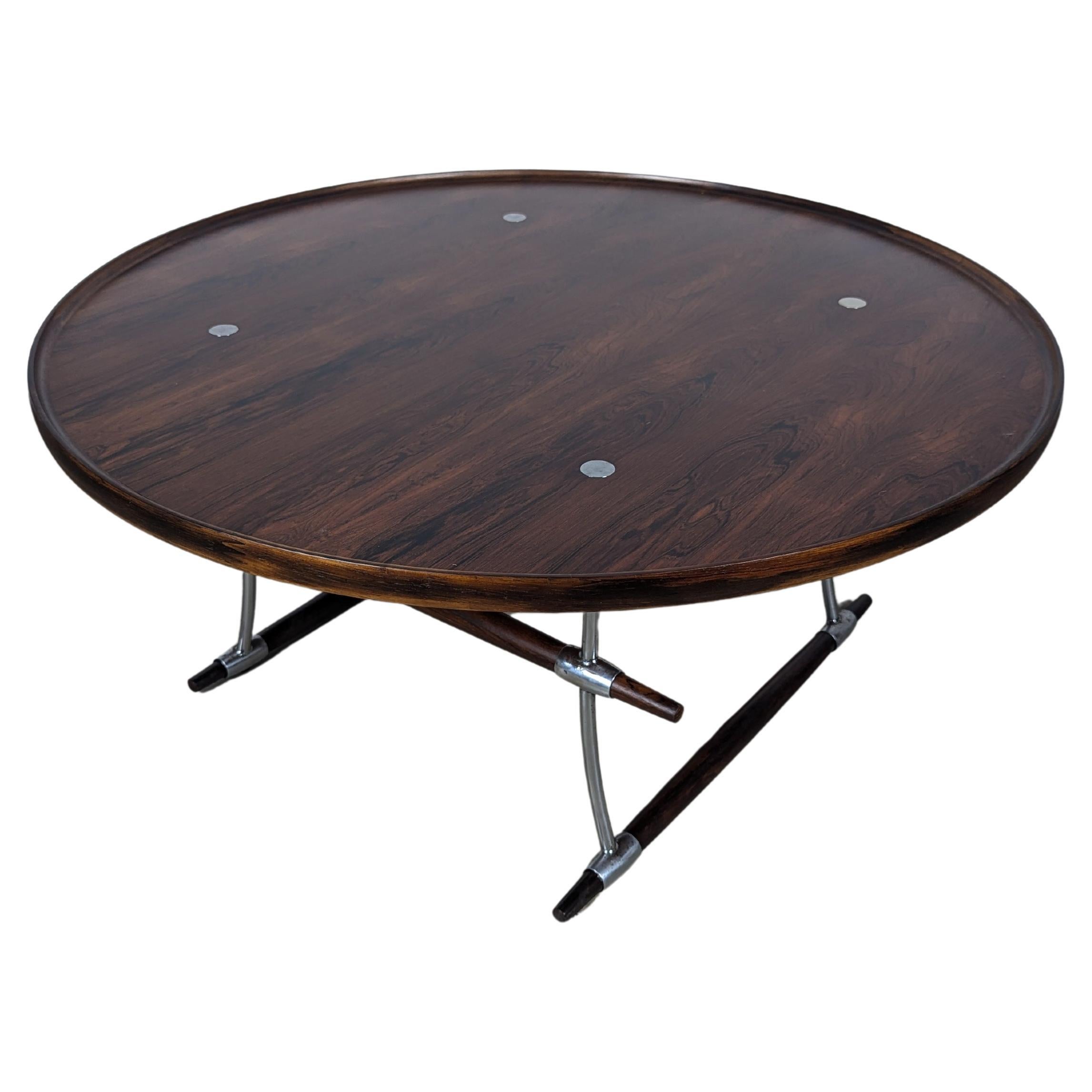 Jens Quistgaard Stokke Couchtisch aus Rosenholz für Nissen, Mitte des Jahrhunderts, ca. 1960er Jahre