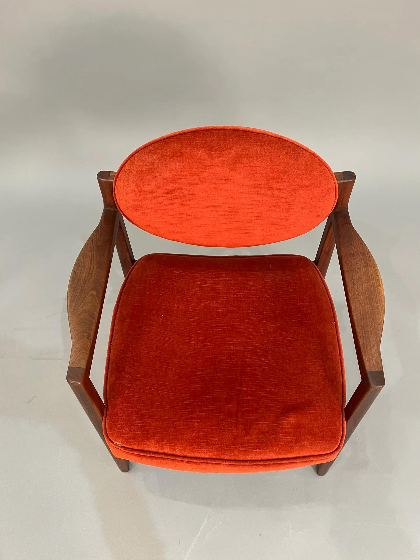 Mid-Century Modern Midcentury, Jens Risom Office / Dining Chair Original Upholstery 1960s