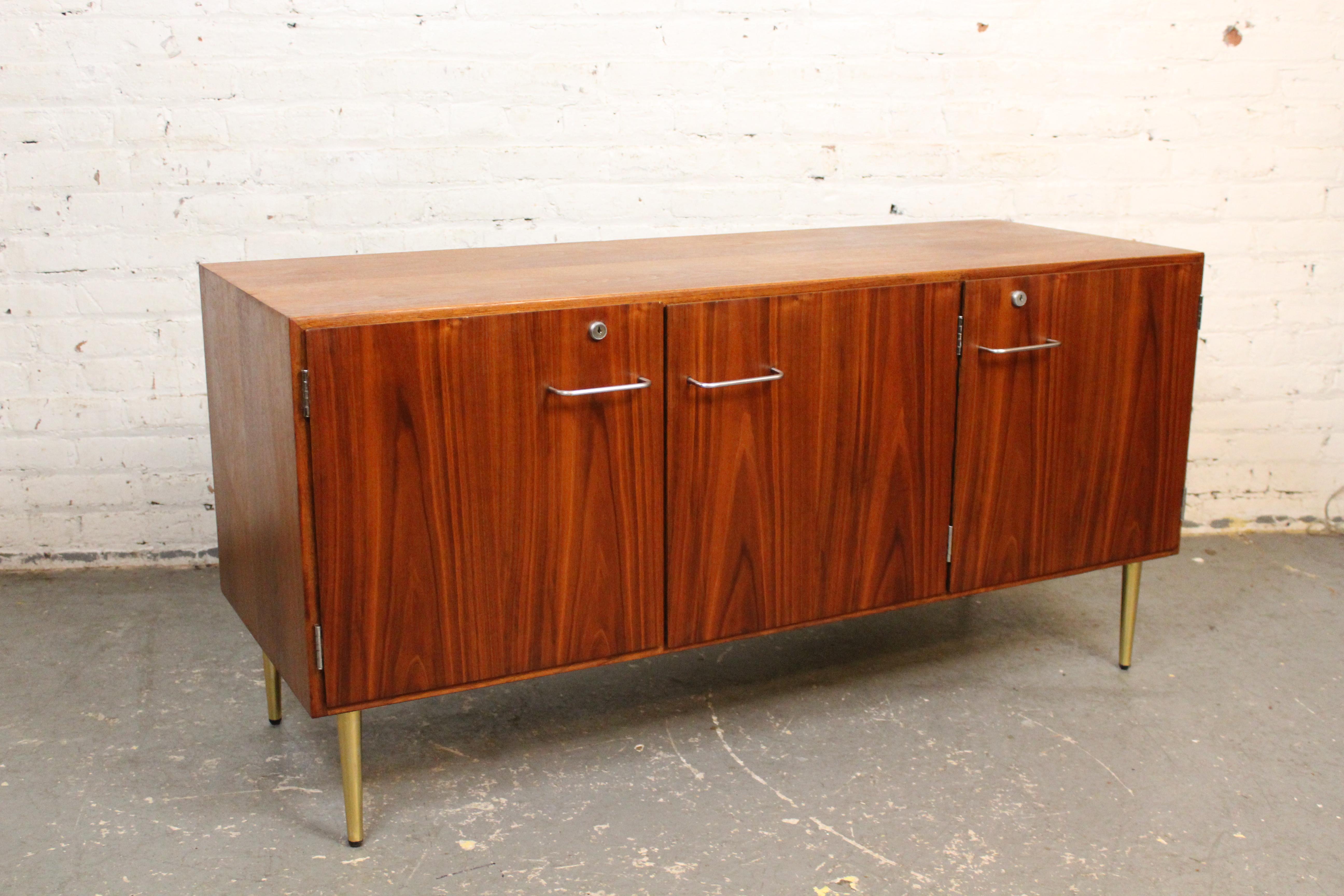 Mid-Century Jens Risom Walnut Credenza for IBM For Sale 12