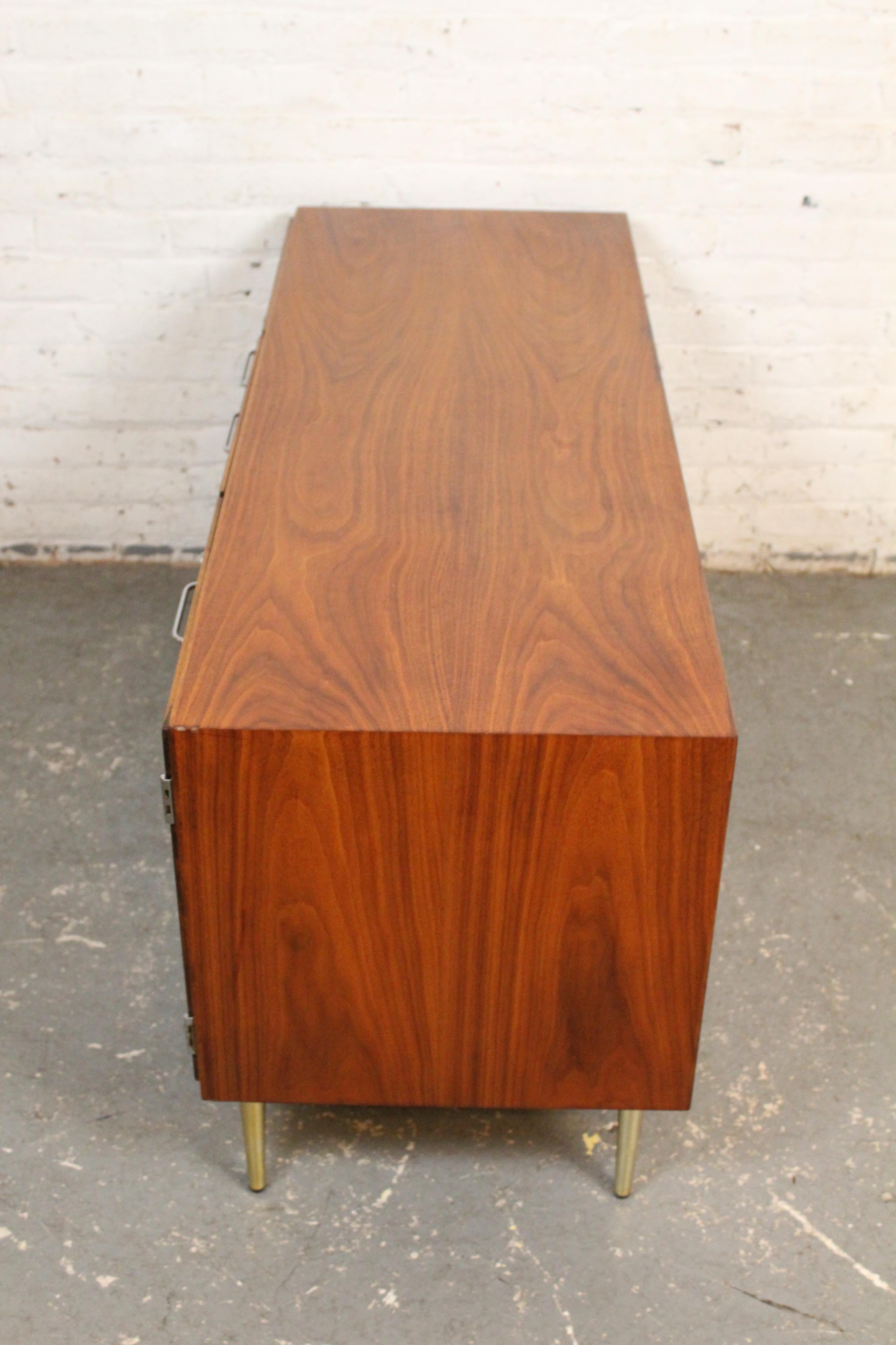 Mid-Century Jens Risom Walnut Credenza for IBM In Good Condition For Sale In Brooklyn, NY