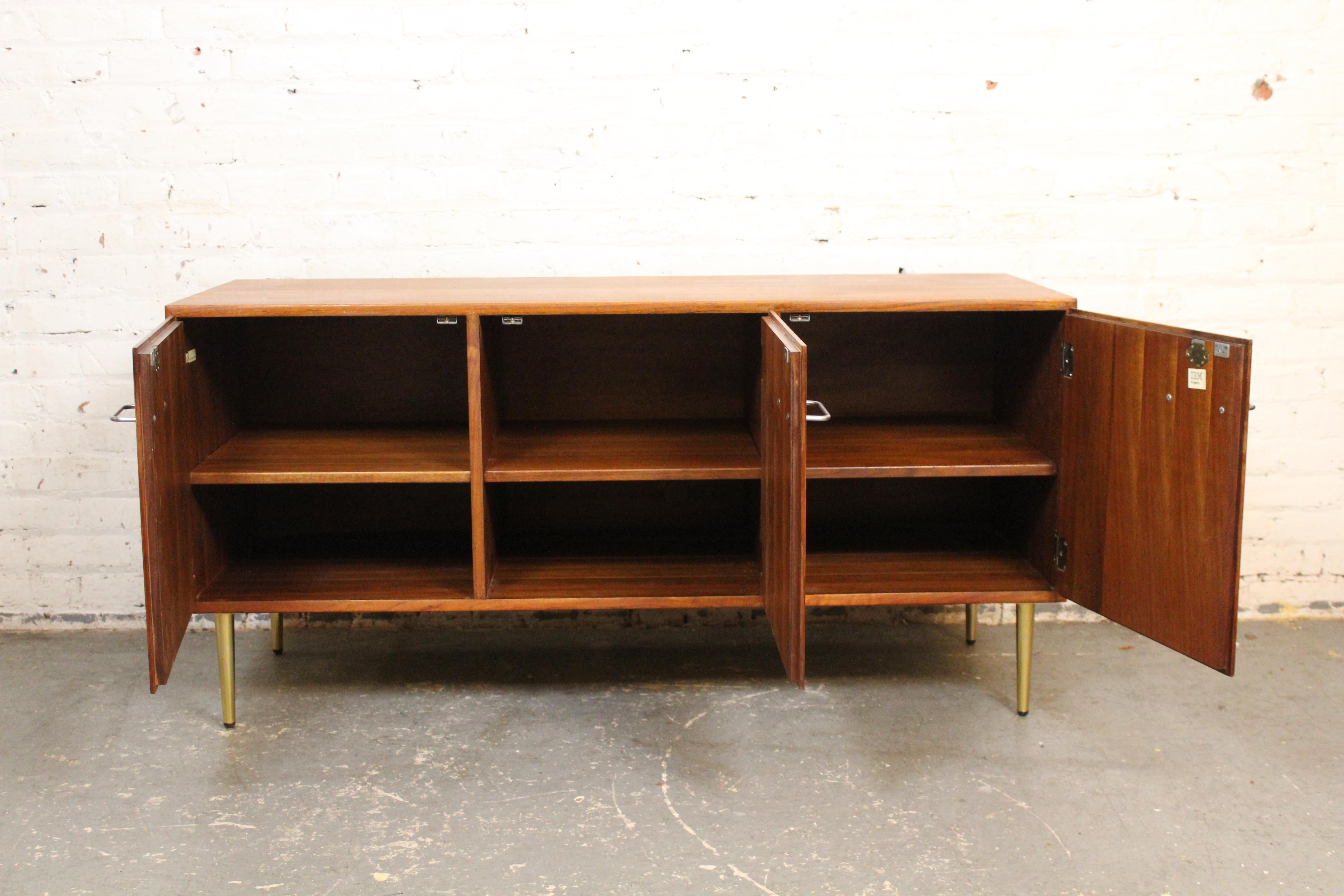 Mid-Century Jens Risom Walnut Credenza for IBM For Sale 2