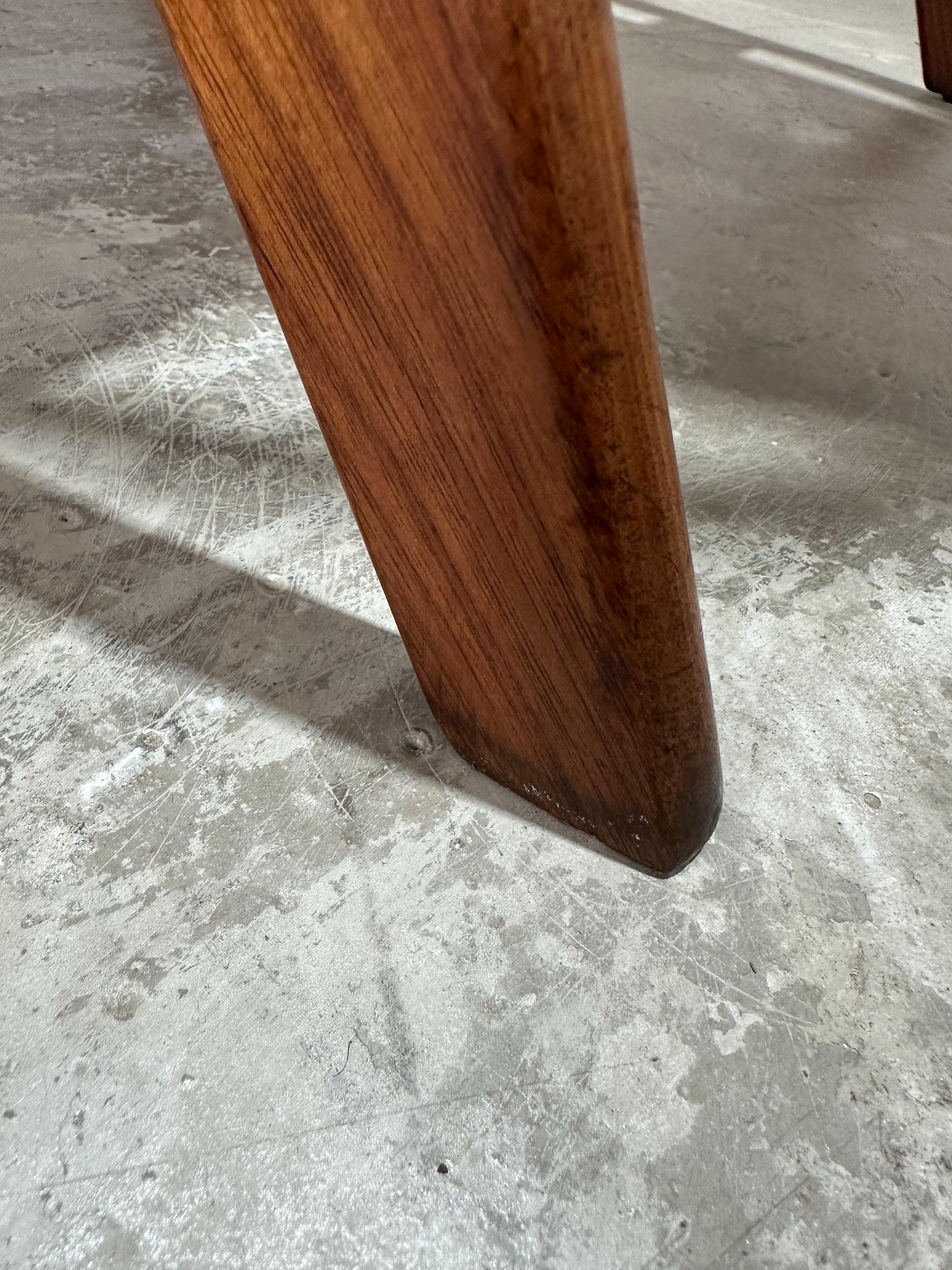 Mid Century Jerry Johnson Triumph Walnut Sling Lounge Chair For Sale 2