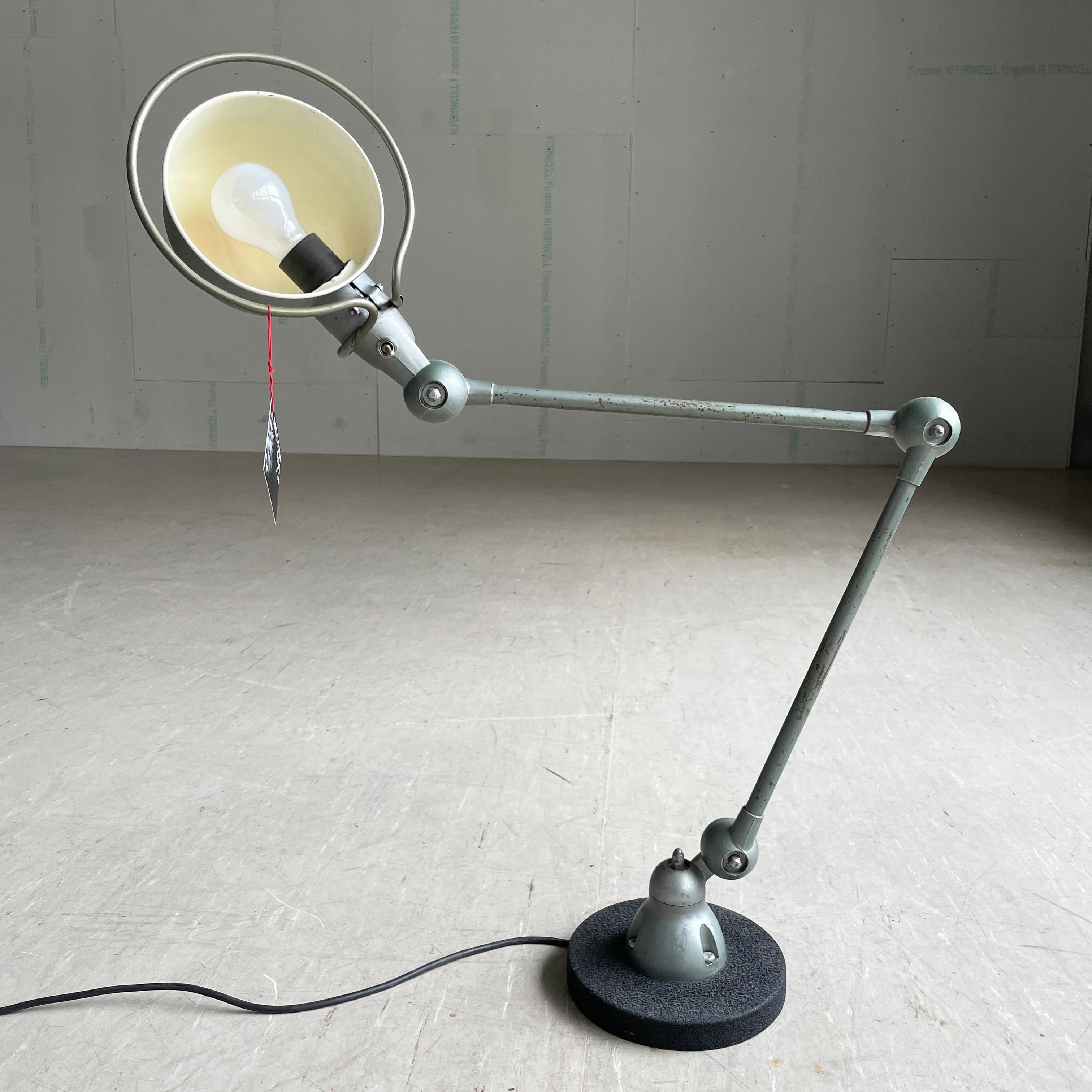 French Mid Century Jieldé Industrial Desk Lamp - Jean Louis Domecq For Sale