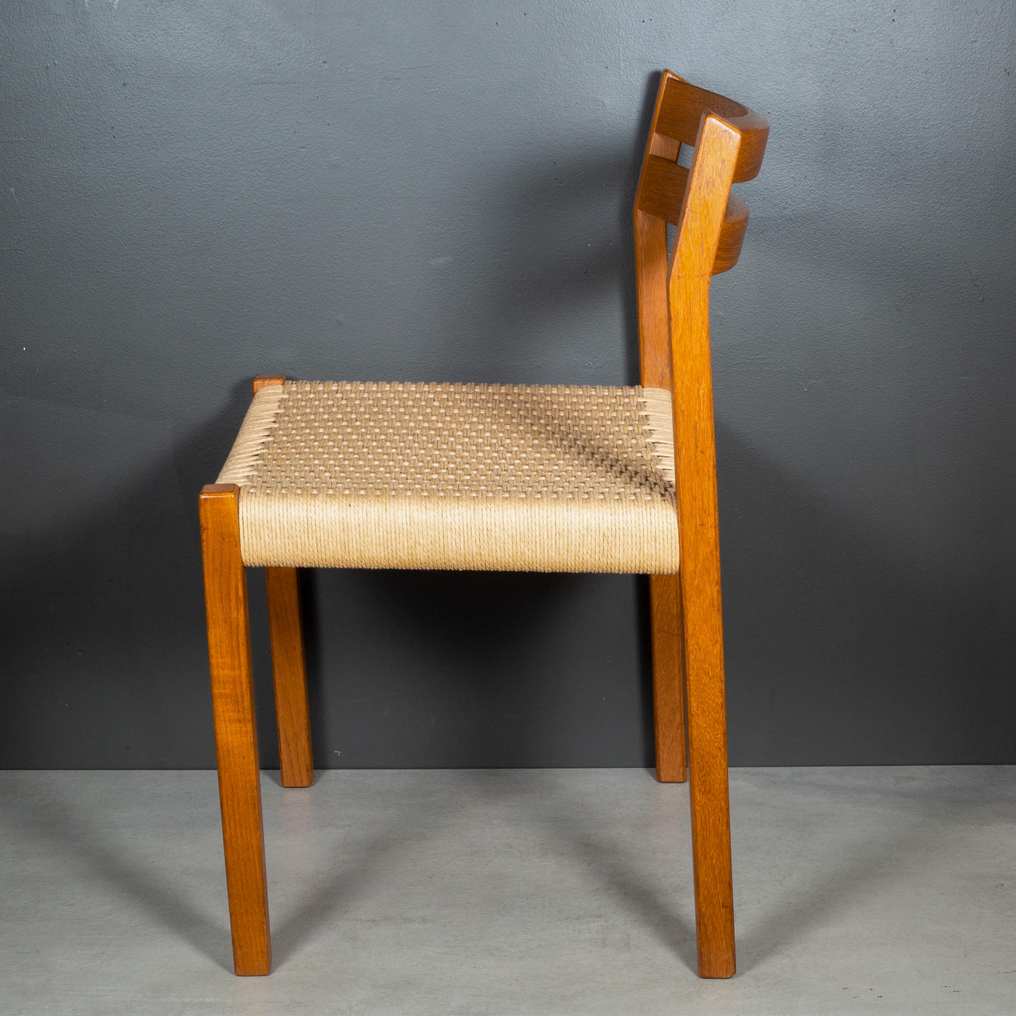Mid-Century J.L. Moller Model #404 Danish Dining Chairs c.1974 For Sale 9