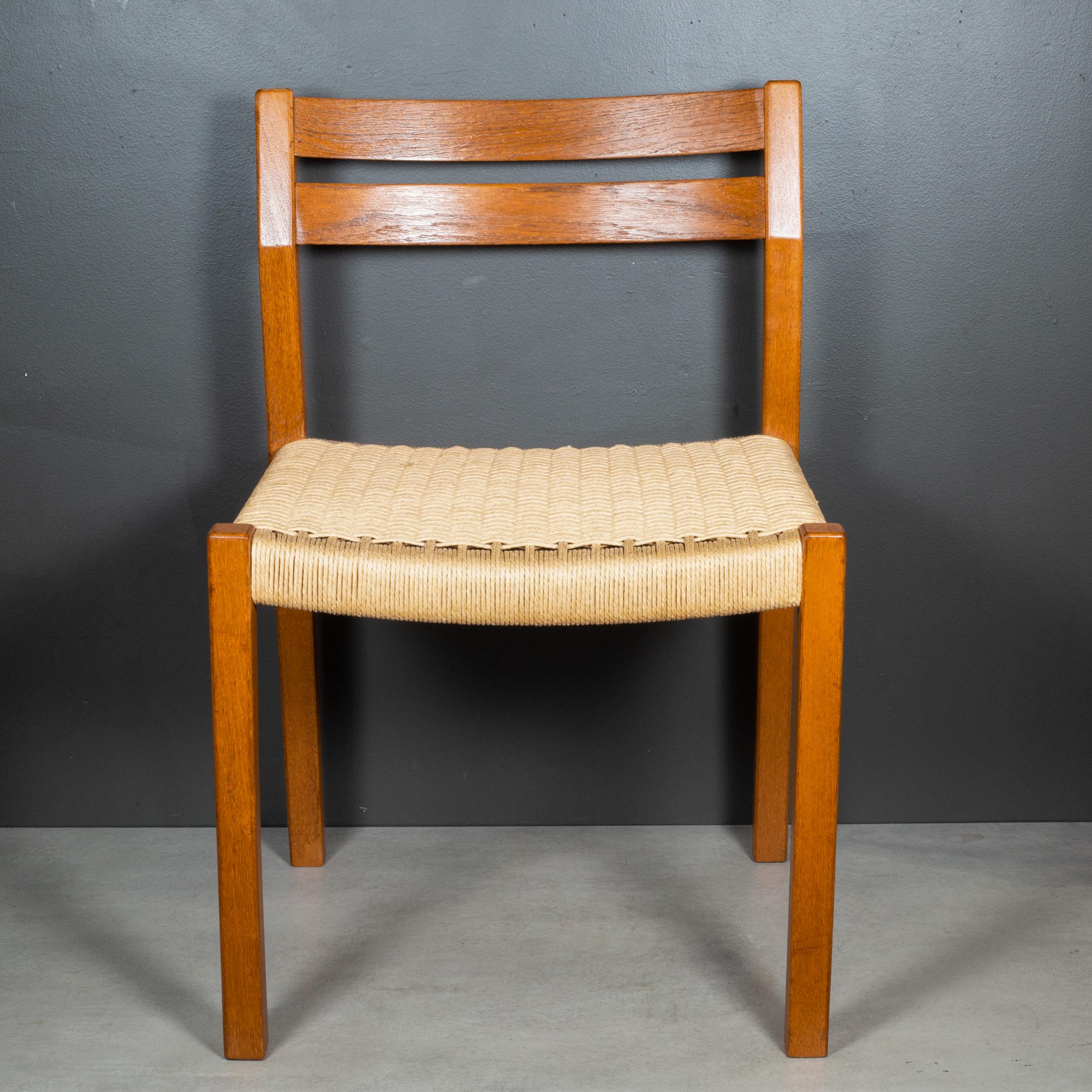 Mid-Century J.L. Moller Model #404 Danish Dining Chairs c.1974 For Sale 11