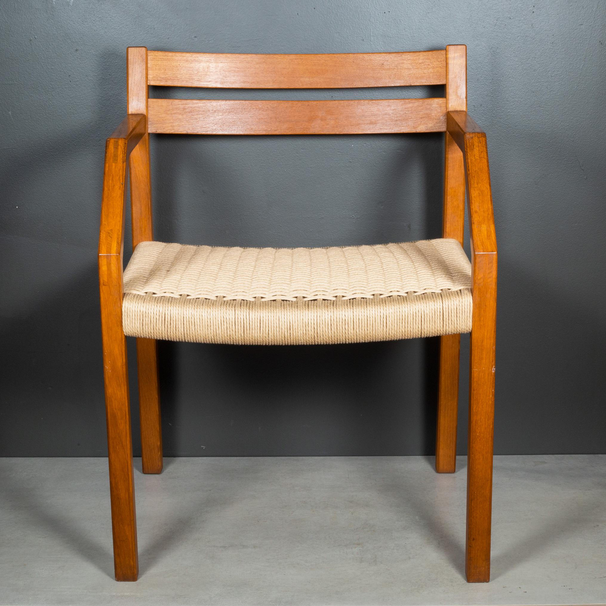 Rush Mid-Century J.L. Moller Model #404 Danish Dining Chairs c.1974 For Sale