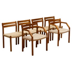 Retro Mid-Century J.L. Moller Model #404 Danish Dining Chairs c.1974