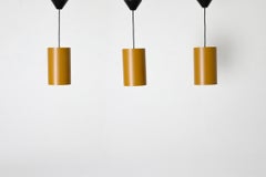 Mid-Century Jo Hammerborg Style Mustard Pendant Lamp by Philips