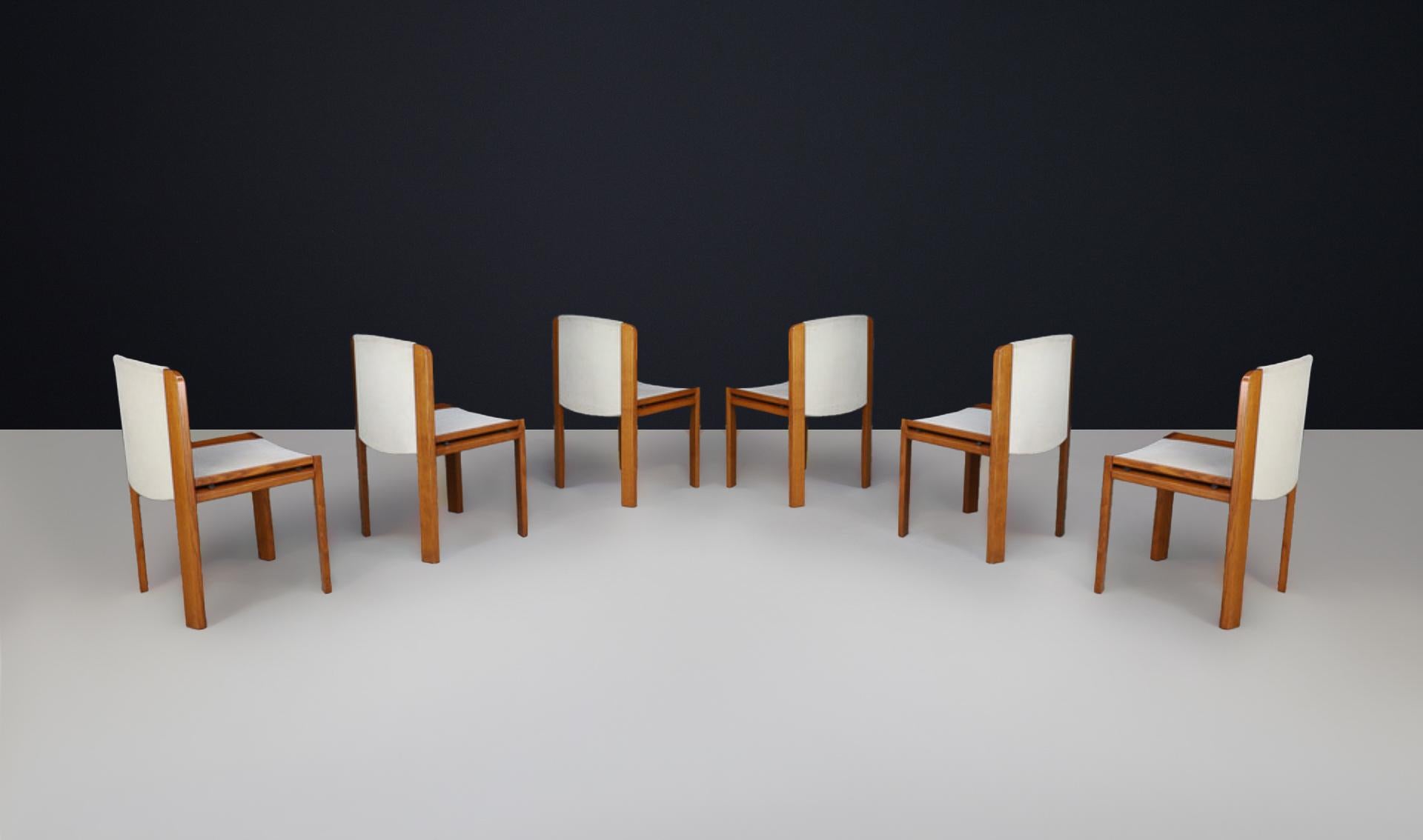 Mid-Century Joe Colombo for Pozzi Six Dining Room Chairs, Model 300, Italy, 1965 In Good Condition For Sale In Almelo, NL