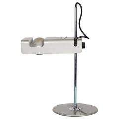 Mid-Century Joe Colombo "Spider" Metal Table Lamp for Oluce Italy 60s