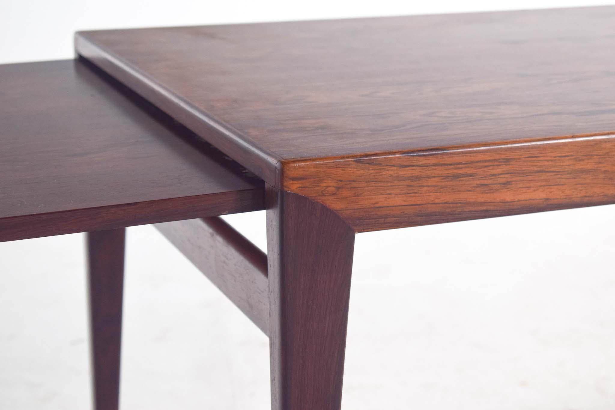 Milieu du XXe siècle Table basse en palissandre du milieu du siècle Johannes Andersen, Danemark, années 1960 en vente