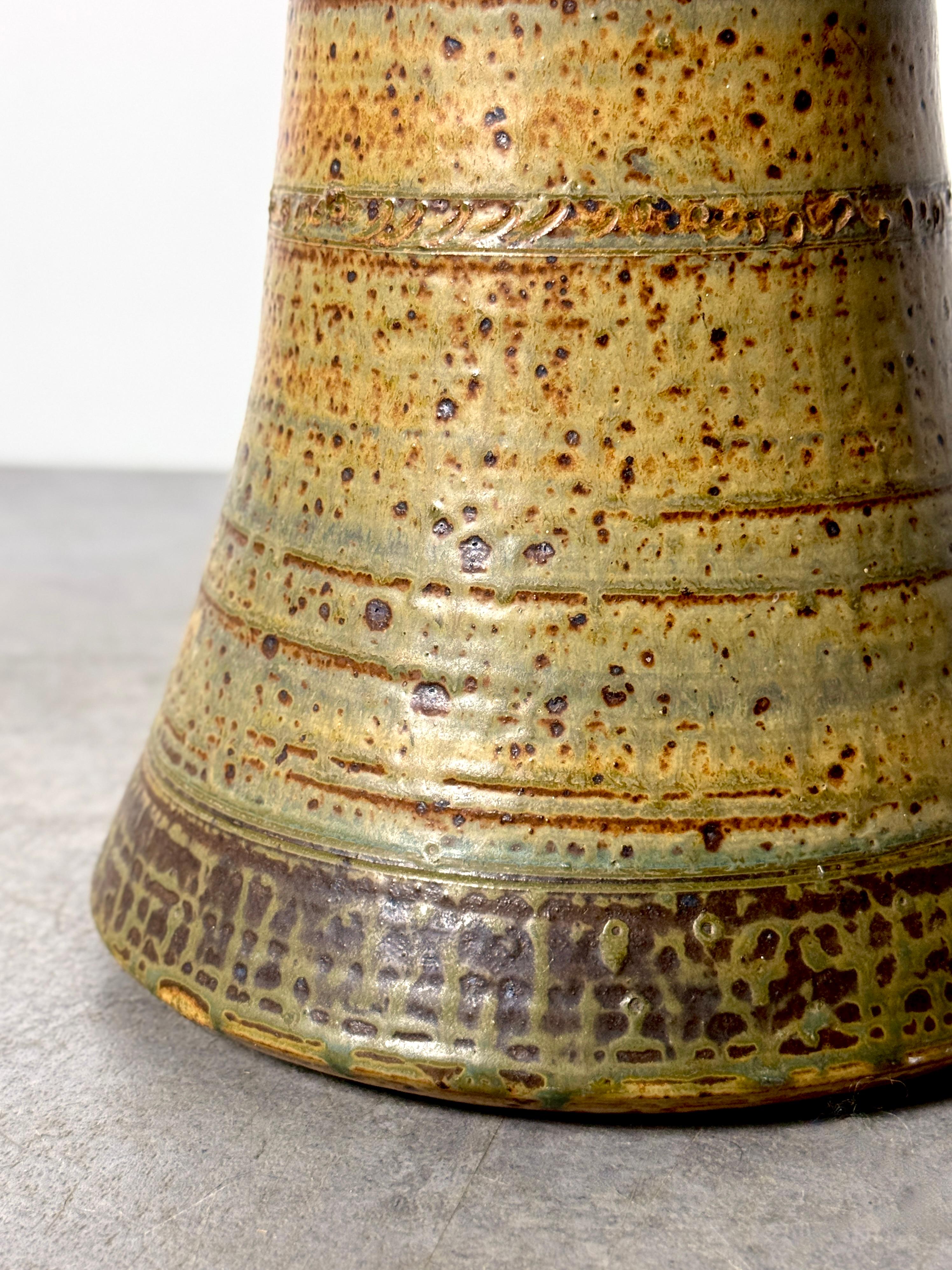 Mid Century John Glick Studio Pottery Glazed Ceramic Stoneware Floor Lamp 1960's For Sale 1