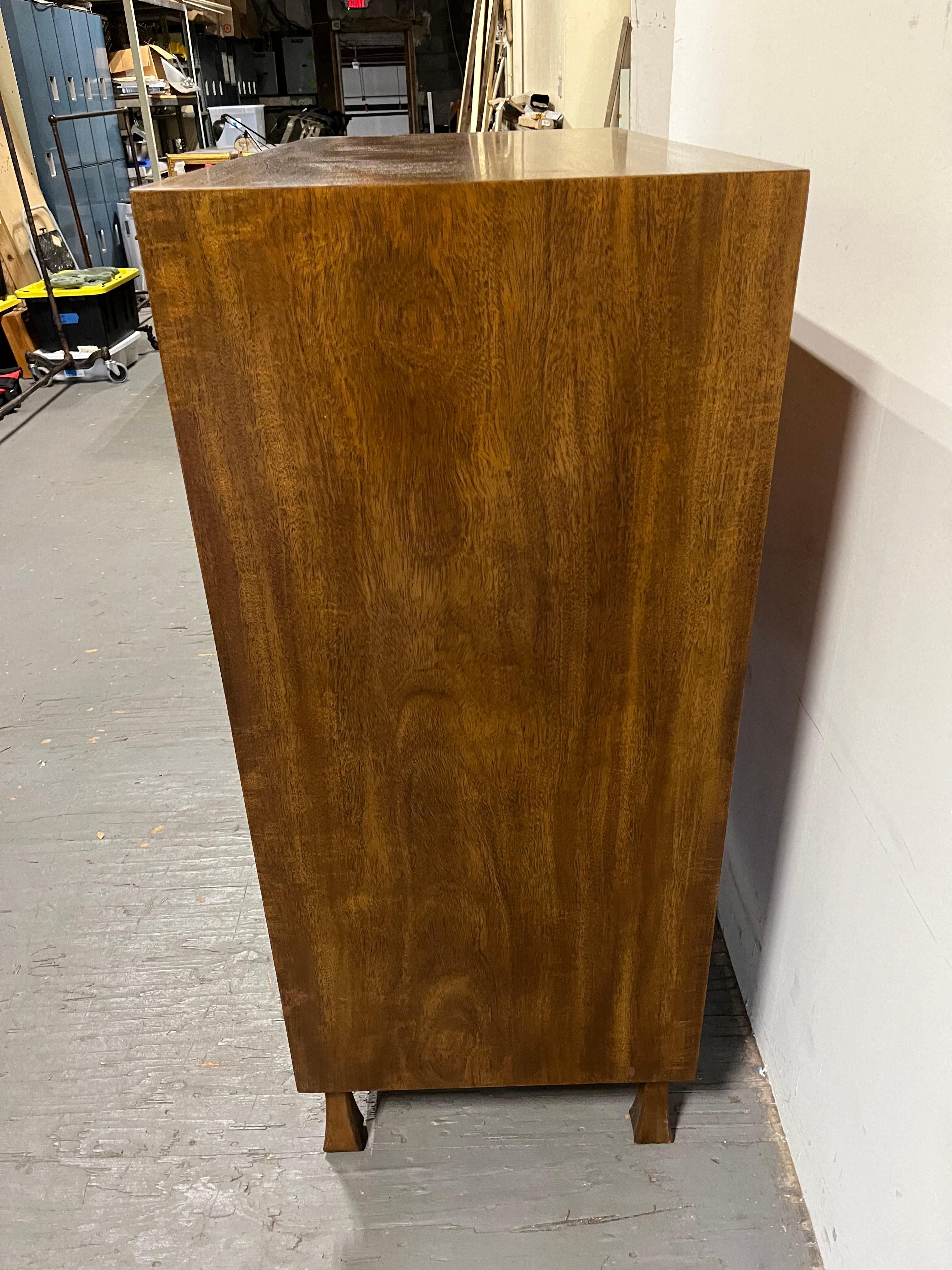 20th Century Mid Century John Stuart Tambour Dresser for John Widdicomb