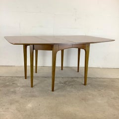 Mid-Century John Van Koert for Drexel Walnut Drop-Leaf Dining Table