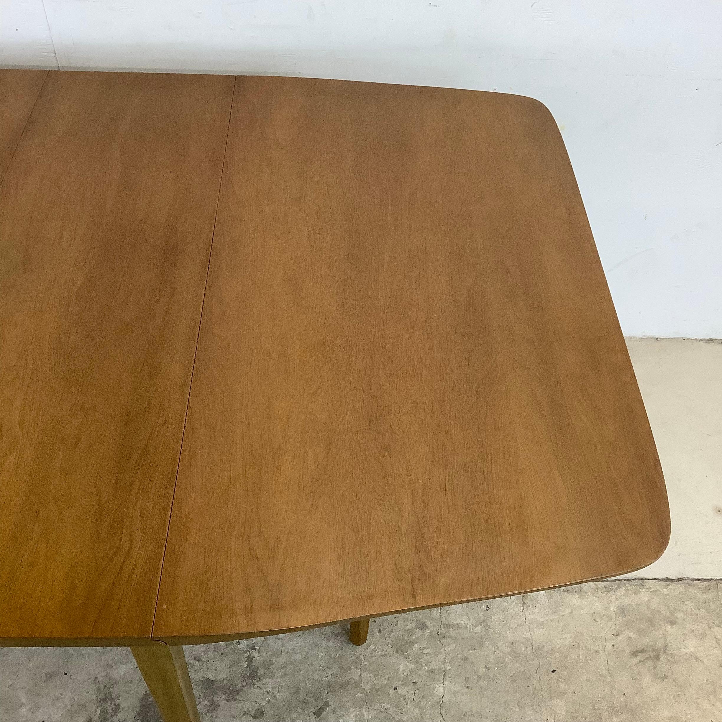 Wood Mid-Century John Van Koert for Drexel Walnut Drop-Leaf Dining Table For Sale