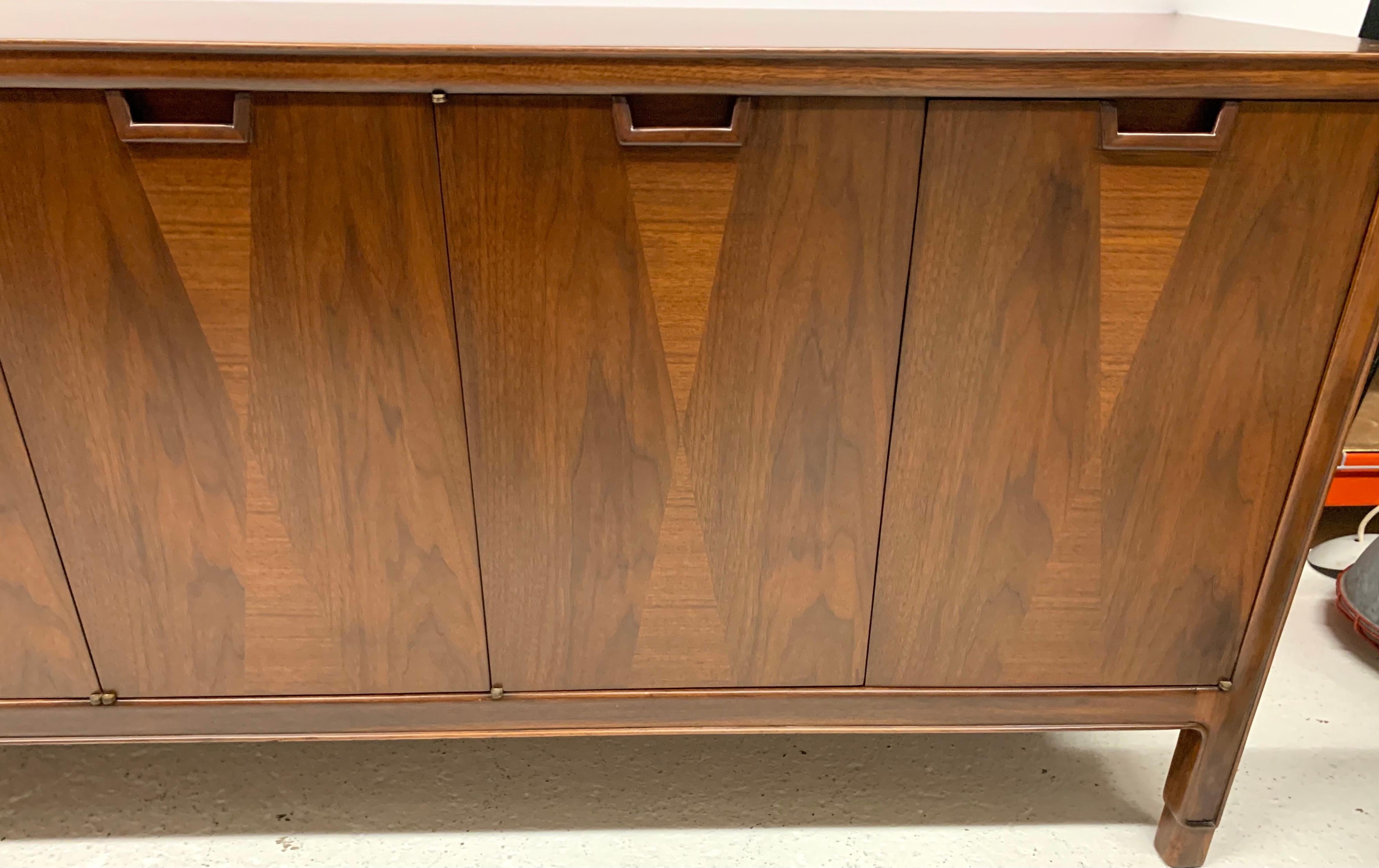 American Midcentury Jon Stuart Credenza Sideboard Cabinet Dresser