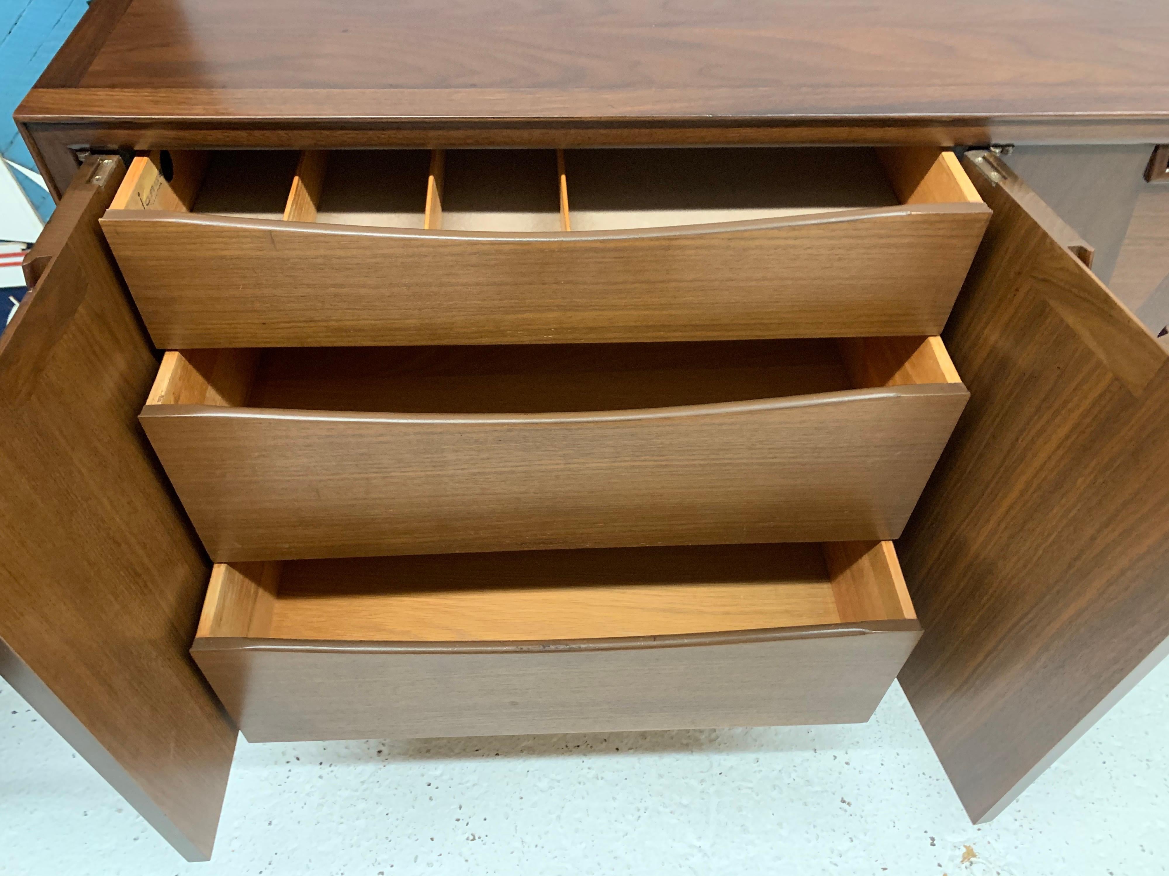 Midcentury Jon Stuart Credenza Sideboard Cabinet Dresser 1