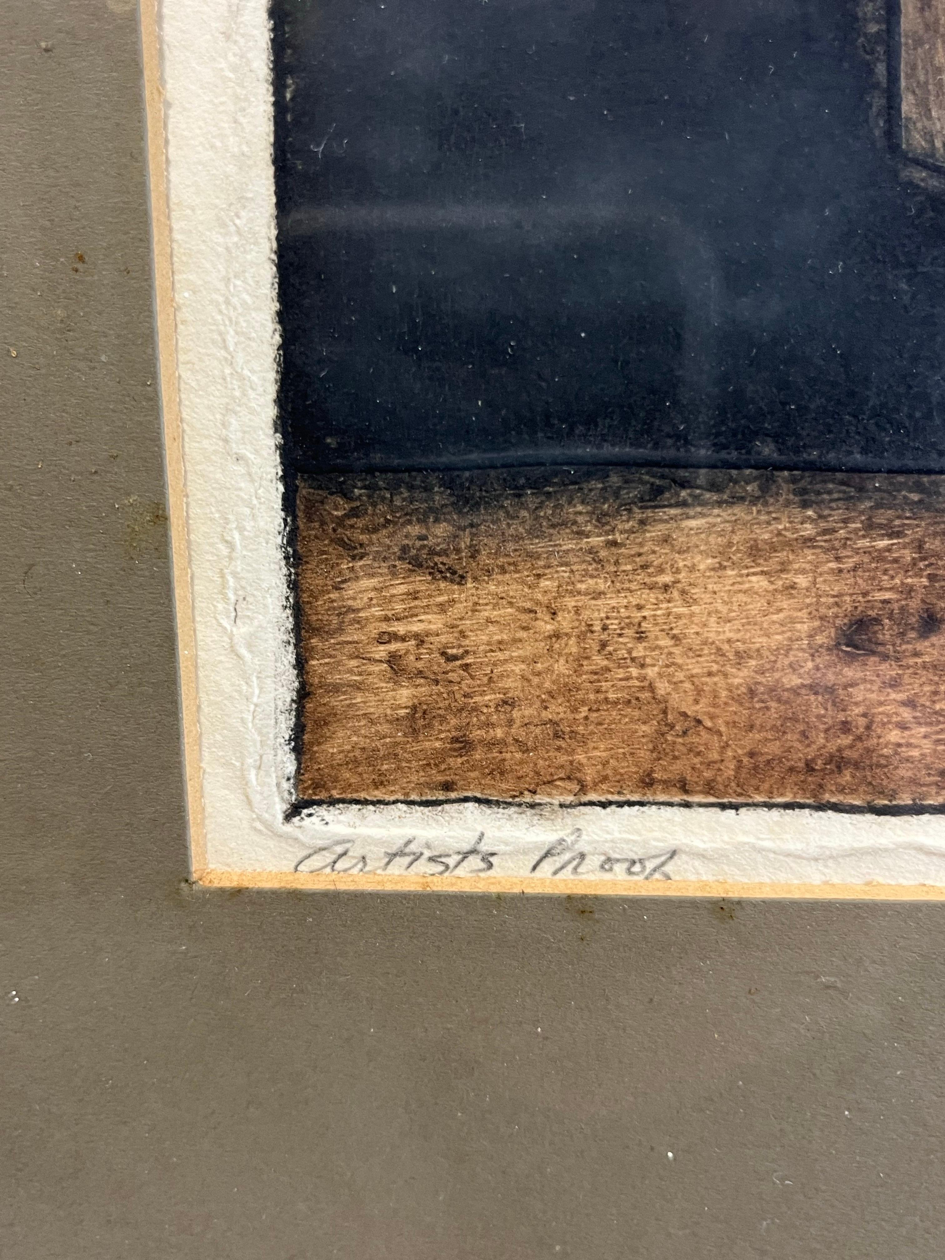 Mediados del siglo Joseph Demarais Prueba de artista Aguafuerte en Bueno estado para la venta en W Allenhurst, NJ