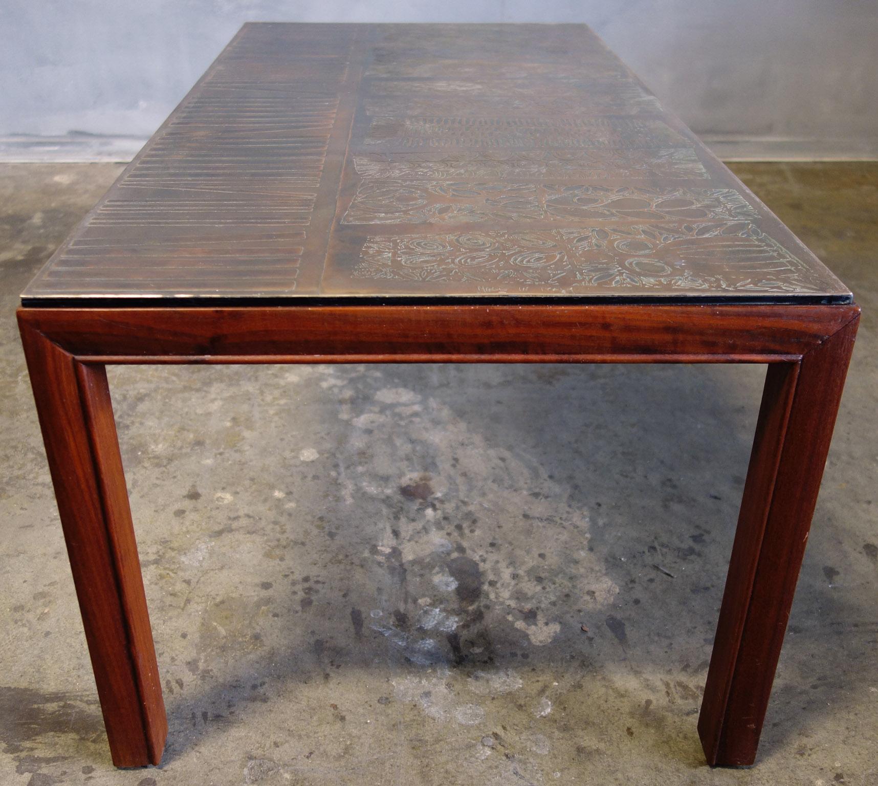 Copper Midcentury Jules Heumann Table for Metropolitan Furniture