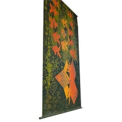 Wandteppich aus Jute mit Fish Design von Hans Jürgen aus der Jahrhundertmitte, 1960er Jahre