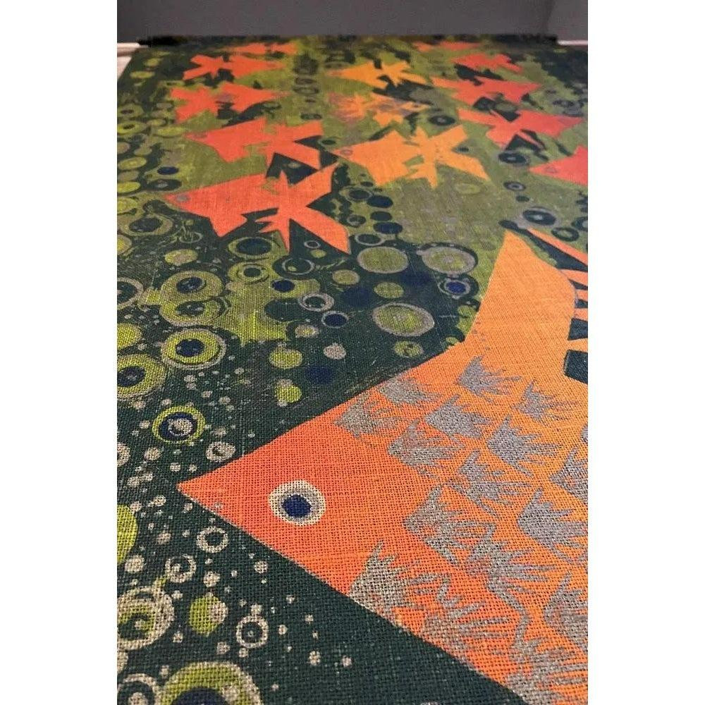 Wandteppich aus Jute mit Fish Design von Hans Jürgen aus der Jahrhundertmitte, 1960er Jahre im Angebot 3