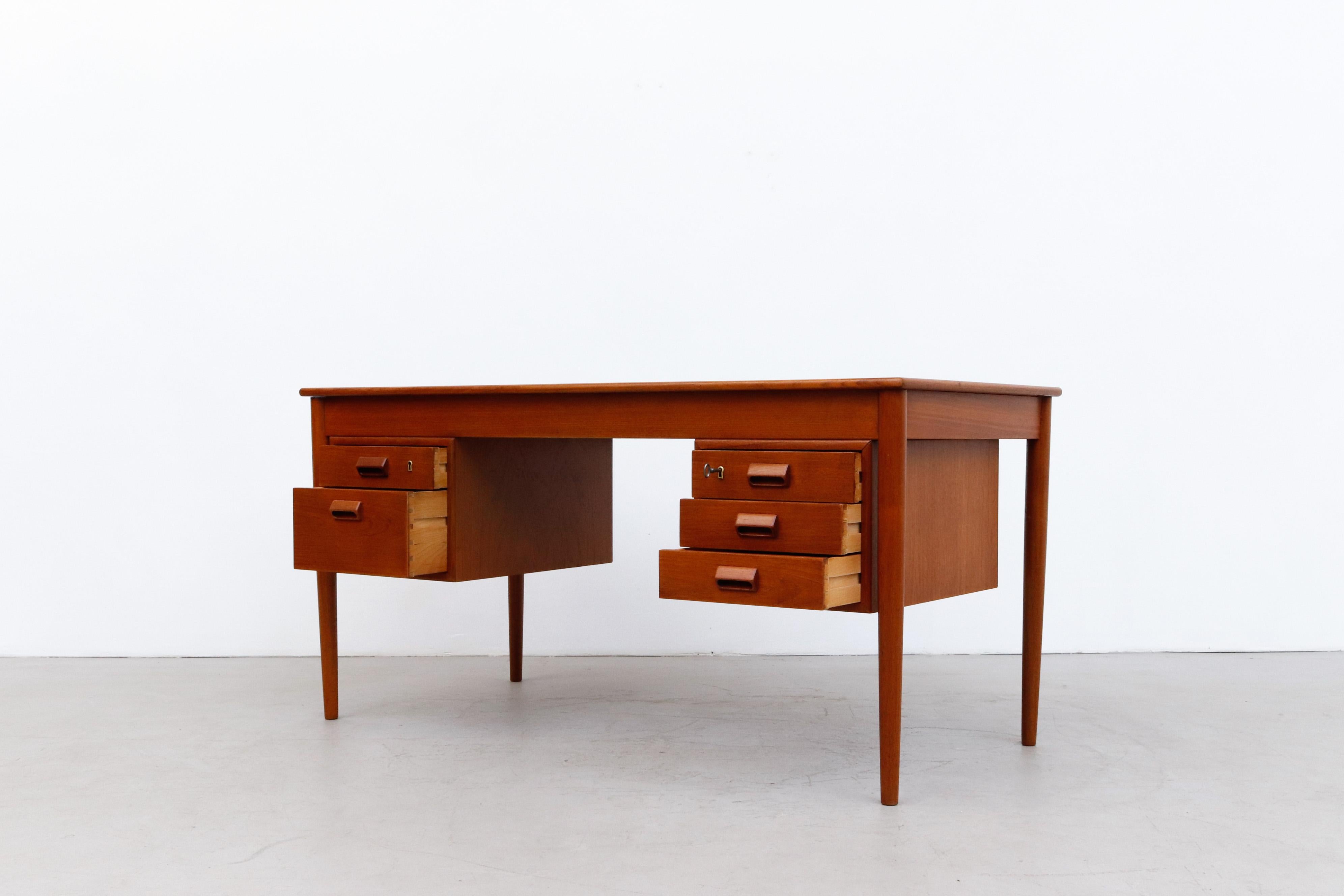 Mid-Century Kai Kristiansen Danish Teak Desk 3