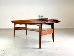 Mid Century Kai Kristiansen Elevator coffee table Trioh Teak