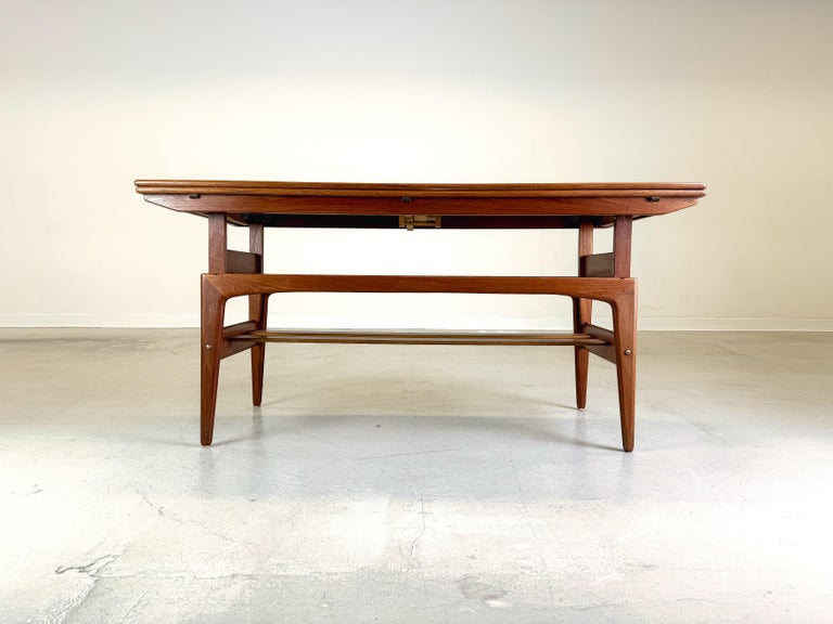 Mid Century Kai Kristiansen Elevator coffee table Trioh Teak at