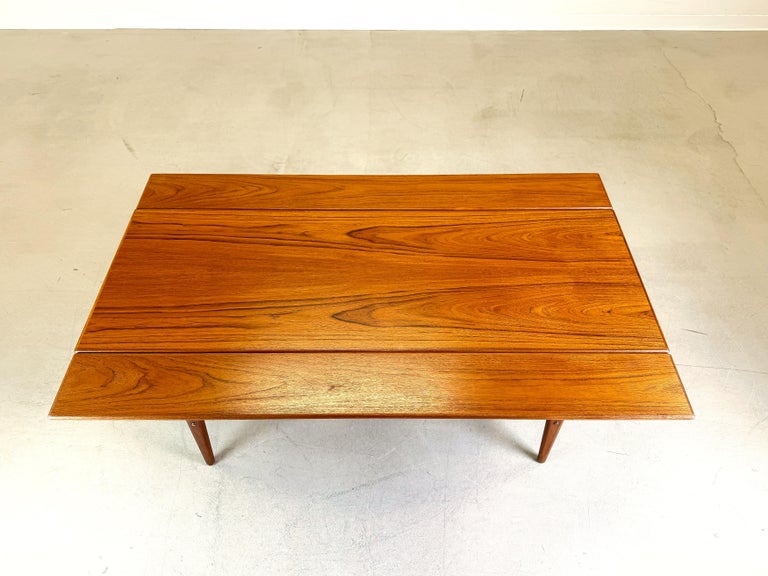 Mid Century Kai Kristiansen Elevator coffee table Trioh Teak at