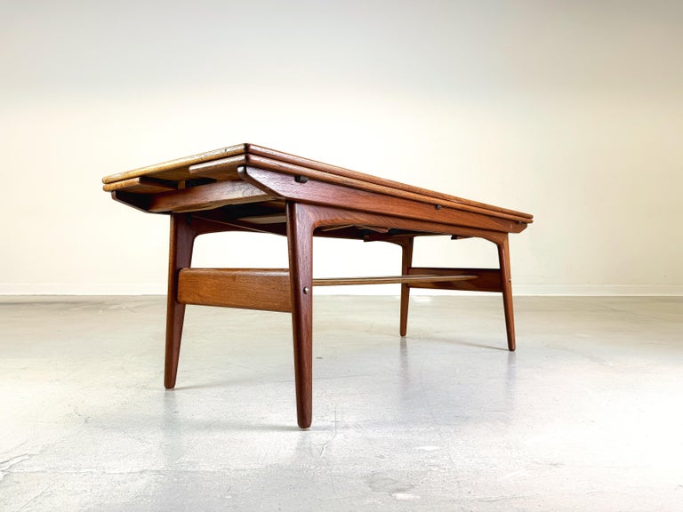 Mid Century Kai Kristiansen Elevator coffee table Trioh Teak at