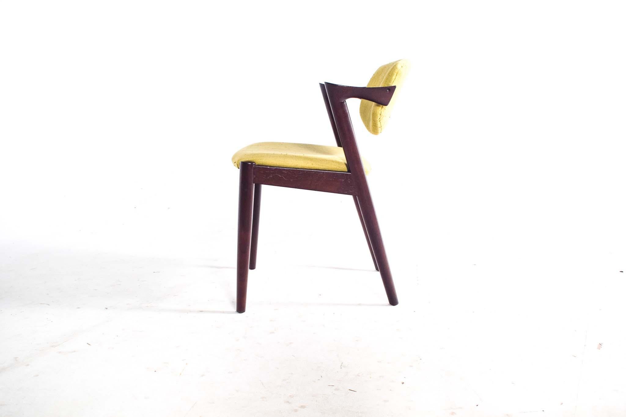 Mid Century Kai Kristiansen Teak Model 42 Dining Chairs 2