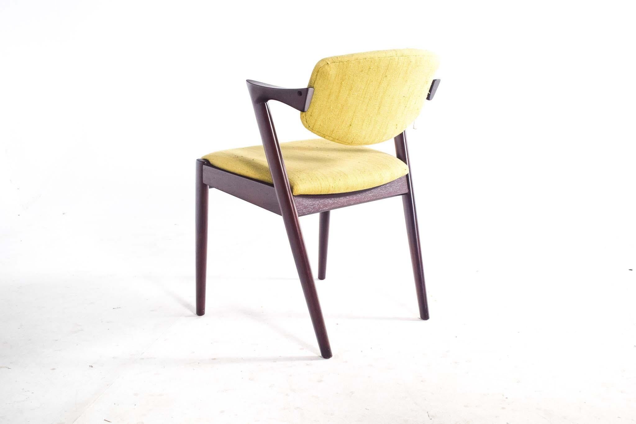 Mid Century Kai Kristiansen Teak Model 42 Dining Chairs 3